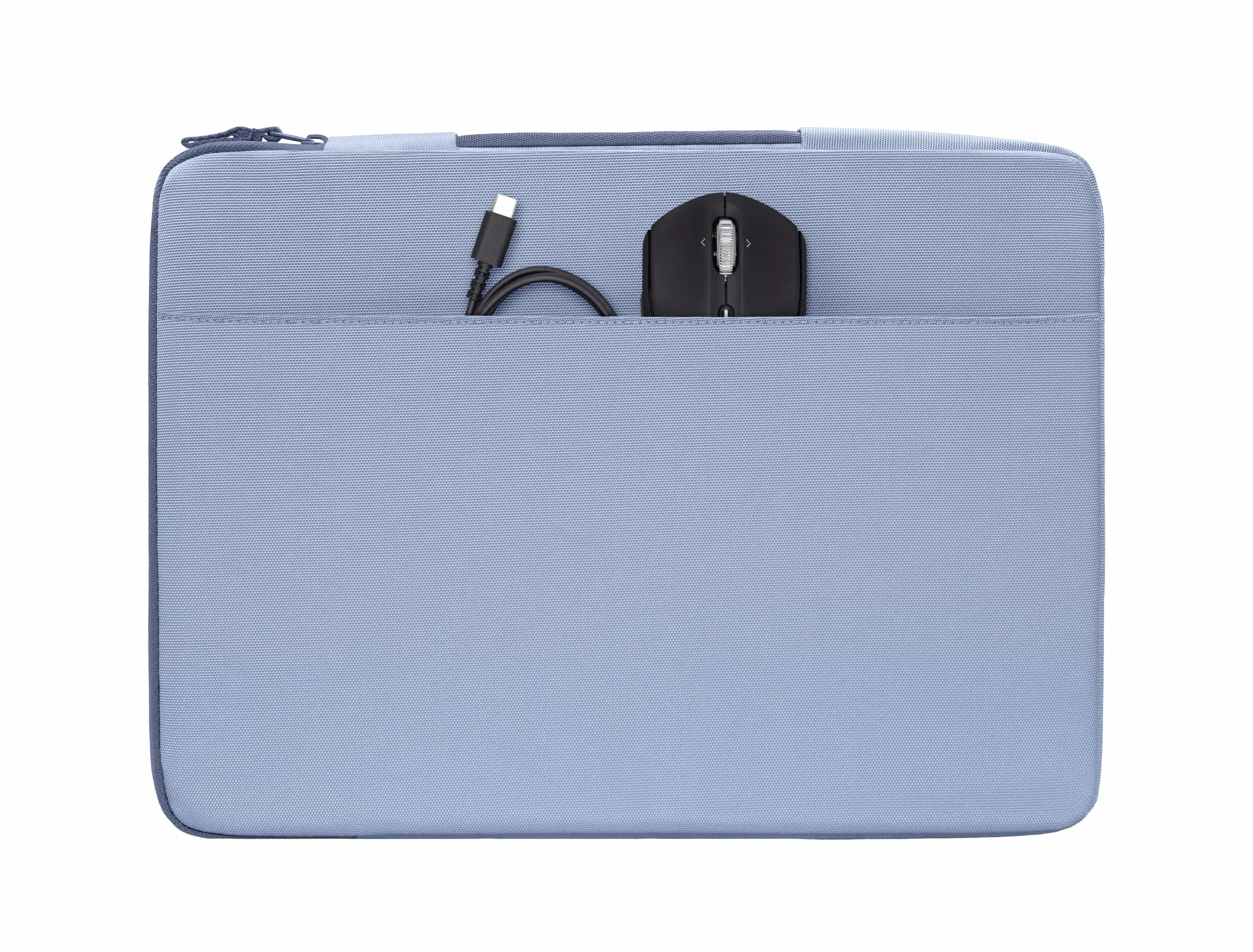 HP Funda Protectora para Portátil 13-14 Pulgadas, Acolchada Antigolpes, Resistente al Agua 600D, con Asa Retráctil y Bolsillo para Accesorios, Compatible con Laptop hasta 14", Color Azul Claro