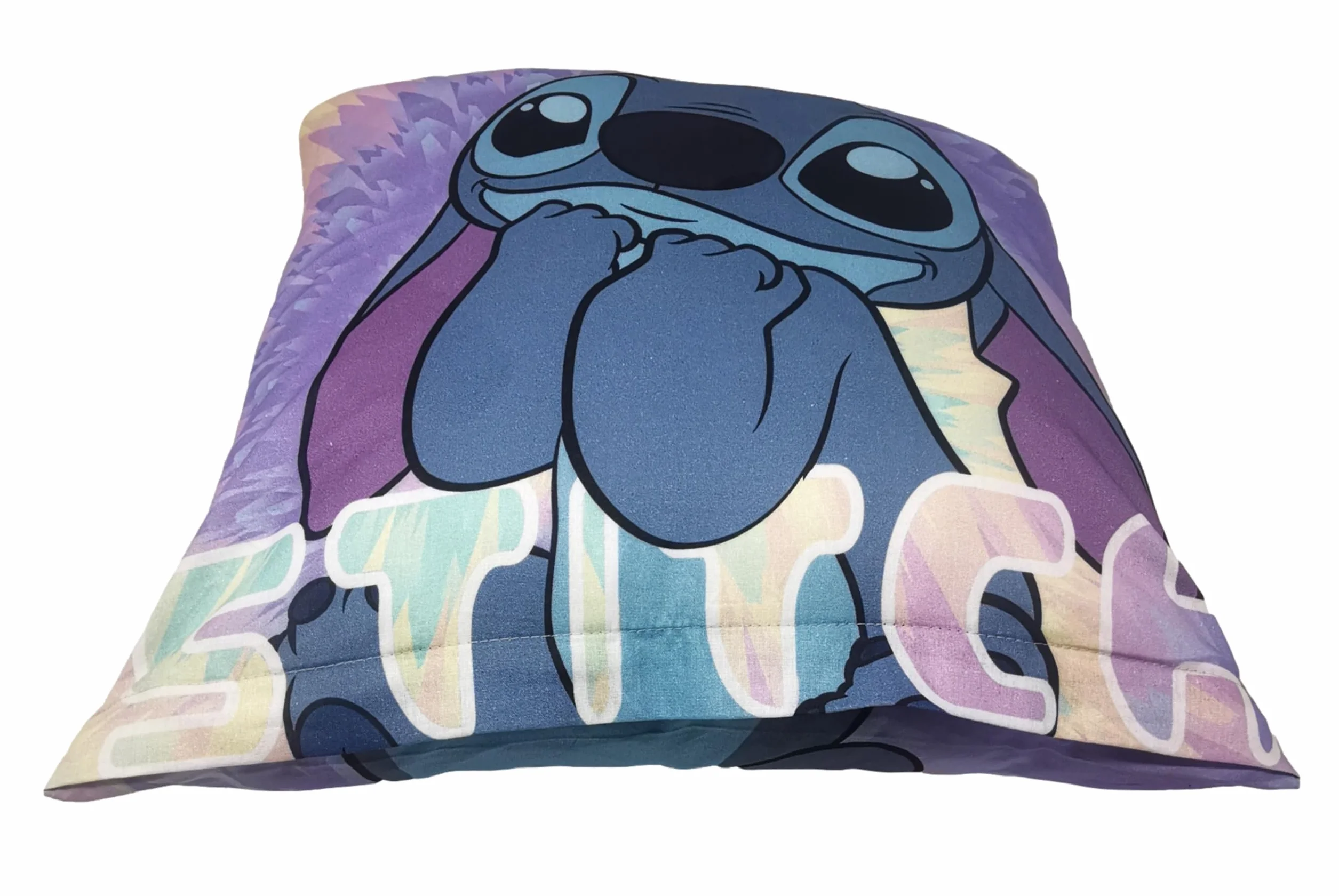 Funda de cojín decorativo Theonoi 40x40 algodón Stitch sin relleno
