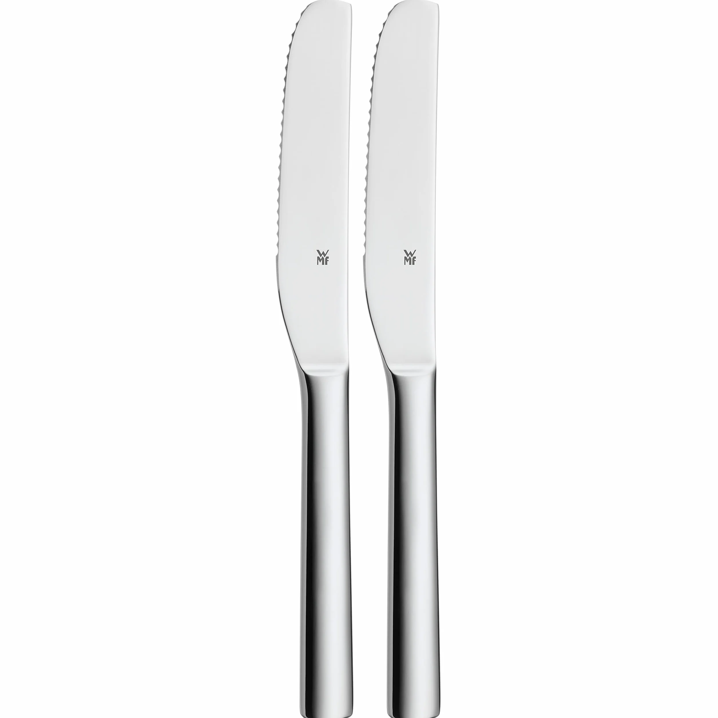 WMF Nuova Juego 2 Cuchillos para Desayuno, Acero Inoxidable Pulido