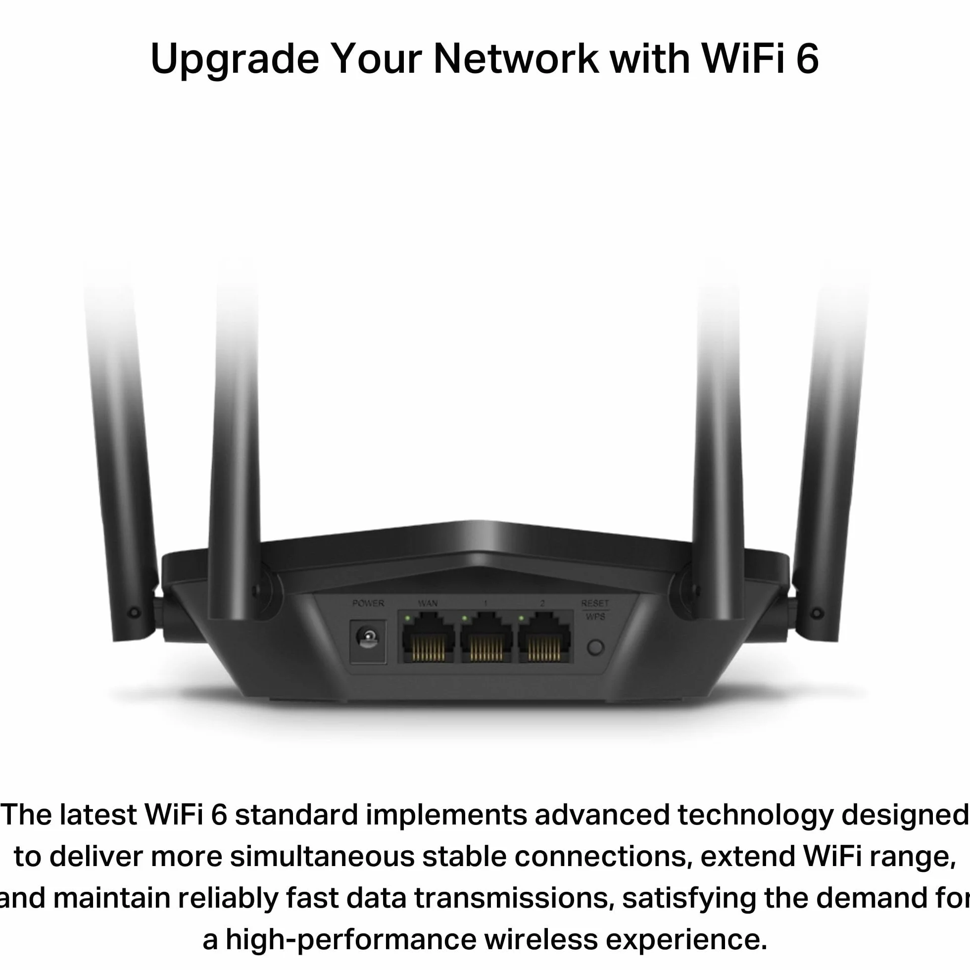 MERCUSYS Router MR60X de doble banda WiFi 6 AX1500Mbps, puertos Gigabit Ethernet, router WiFi TP-Link, protección de seguridad general, fácil configuración, amplificador de Internet, amplificador WiFi