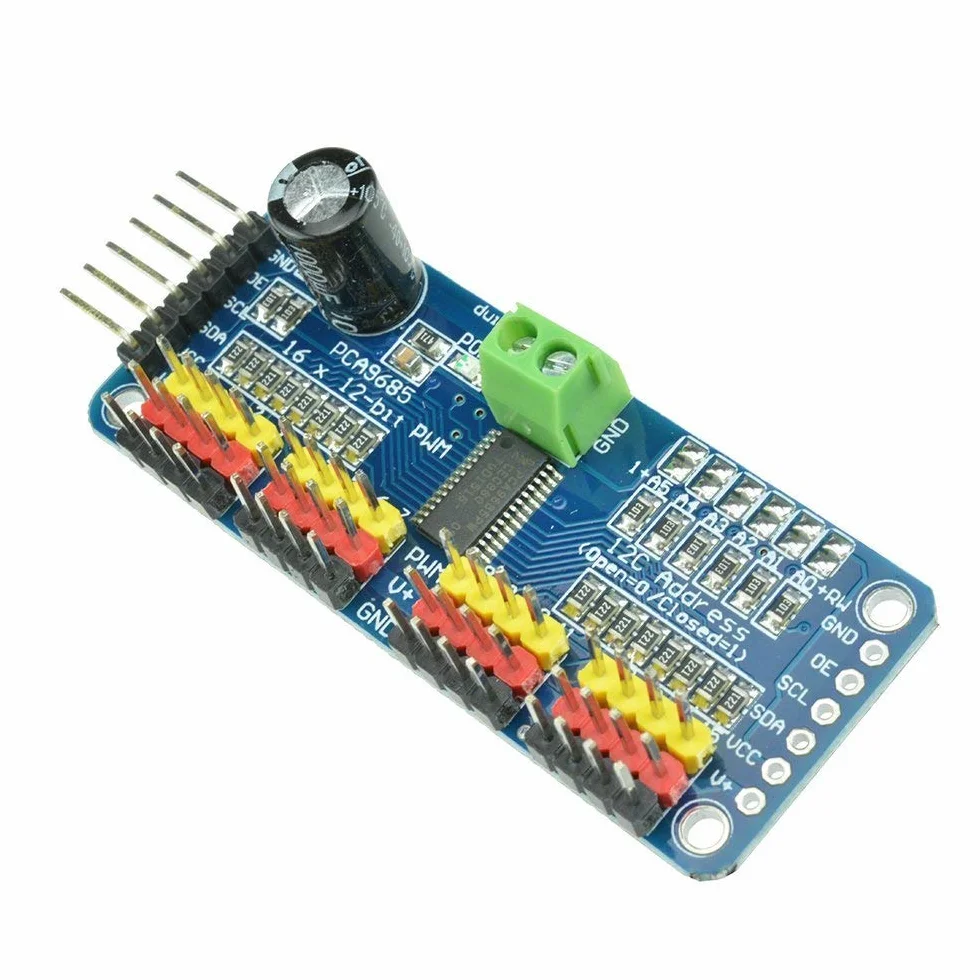 ARCELI 16 Canales PWM/Servo Driver IIC interface-PCA9685 para arduino o Raspberry Pi Shield Servo Shield