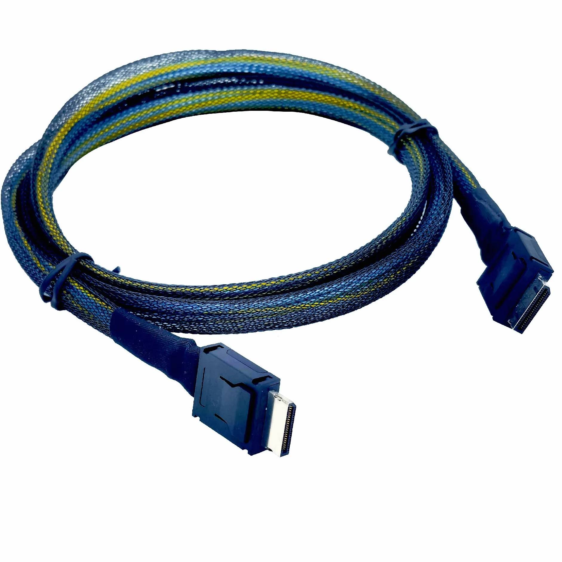 Oculink Cable PCIe 4.0 SFF-8611 4i Cable macho alargador para eGPU Mini PC SSD consolas de juegos portátiles (200 cm)