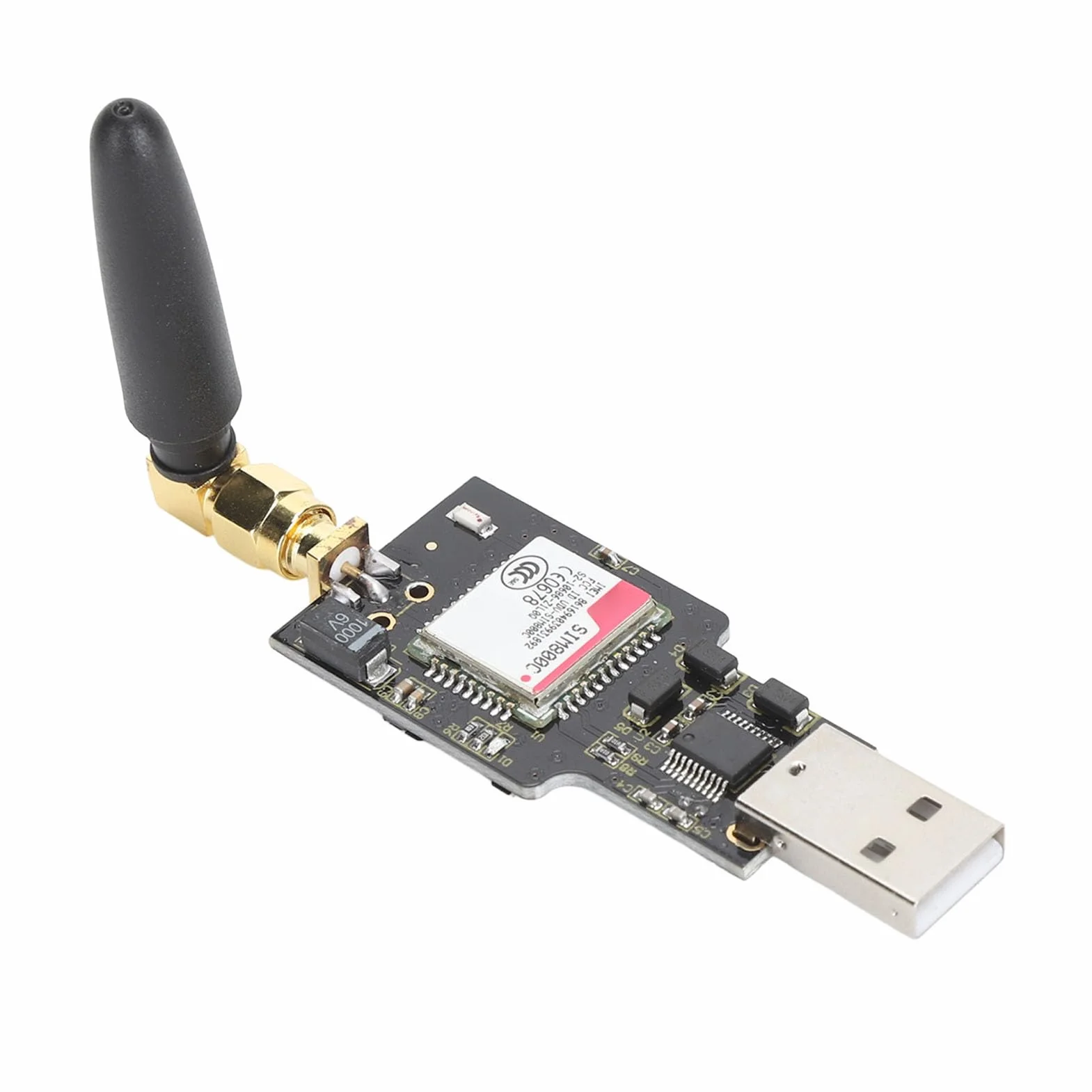 SIM800C Módulo USB a gsm, Módem de Comunicación Inalámbrica USB gsm GPRS 850, 900,1800,1900MHz, con Transmisión de Datos SMS de Voz de Teléfono Bluetooth