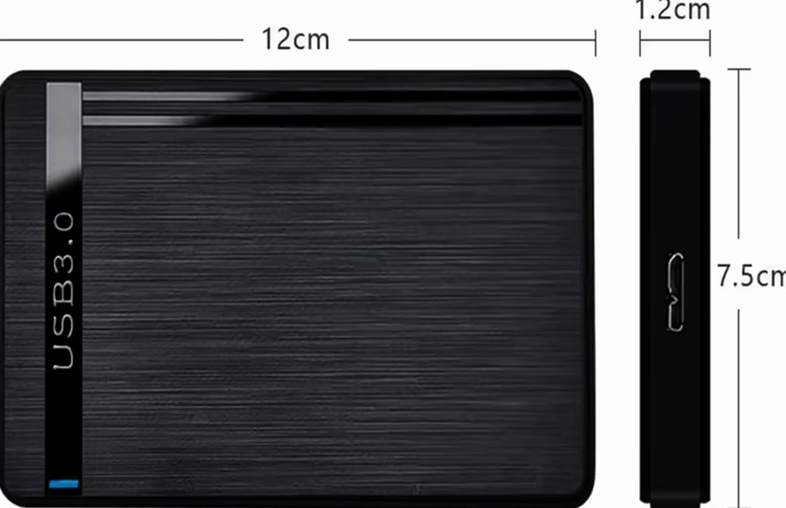 Disco Duro Externo SSD 120GB 520Mb/s USB 3.0 Alta Velocidad 120GB 2.5" SATA Compatible con Todos los Sistemas Operativos y Consolas de Videojuegos y TV + Carcasa y Cable USB 3.0 51SSD120_