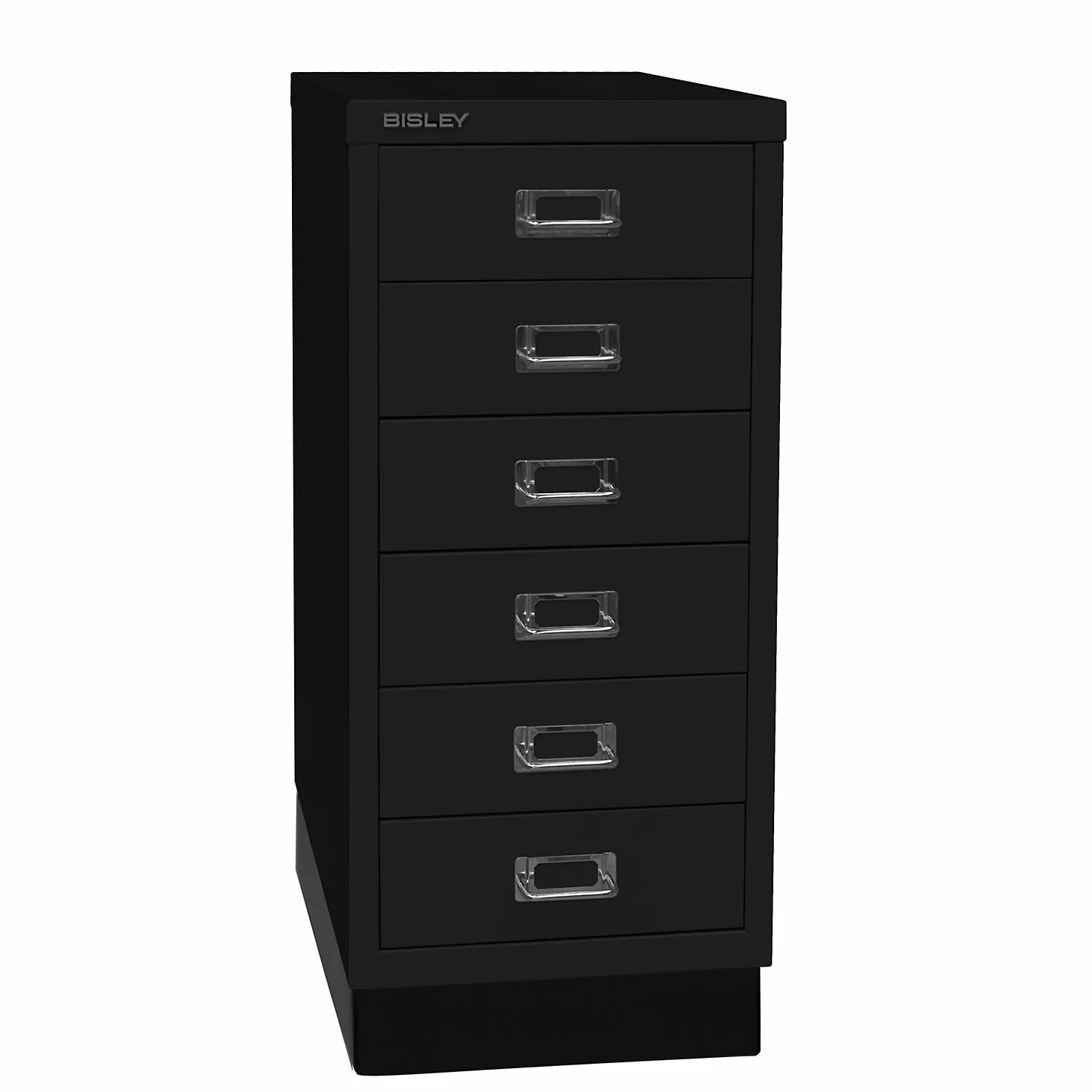 BISLEY | Serie 29 MultiDrawer™ | con zócalo | DIN A4 | 6 cajones | Negro.