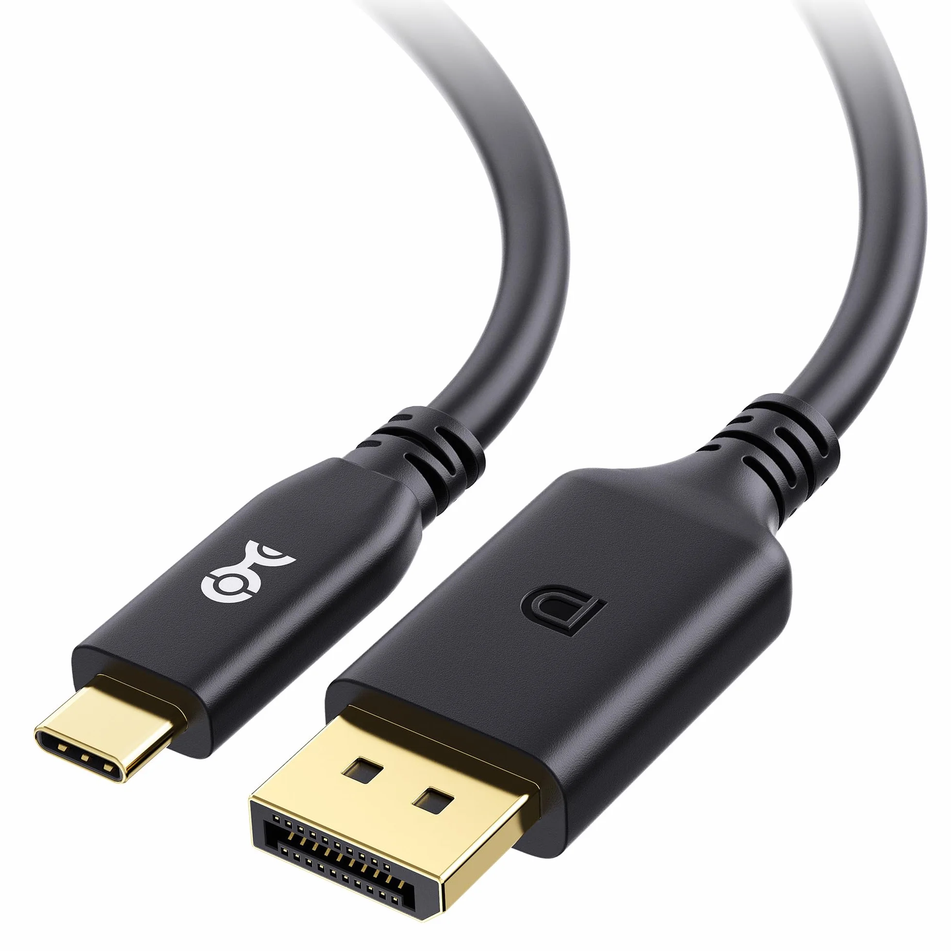 Cable Matters [Certificado VESA] 40Gbps Cable USB-C a, 2m, Negro | 8K@120Hz / 4K@480Hz, cable Thunderbolt 4 a DisplayPort DP40, negro; no compatible con monitores USB-C portátiles