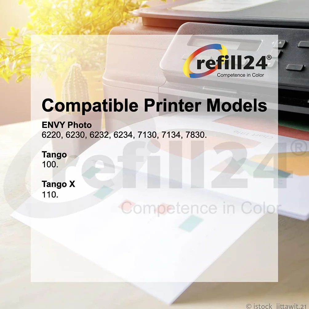 refill24 Kit de Recarga Compatible para Cartuchos de Tinta HP 303, 303 XL Negro y Color, Incluye Clip y Accesorios + 400 ML Tinta