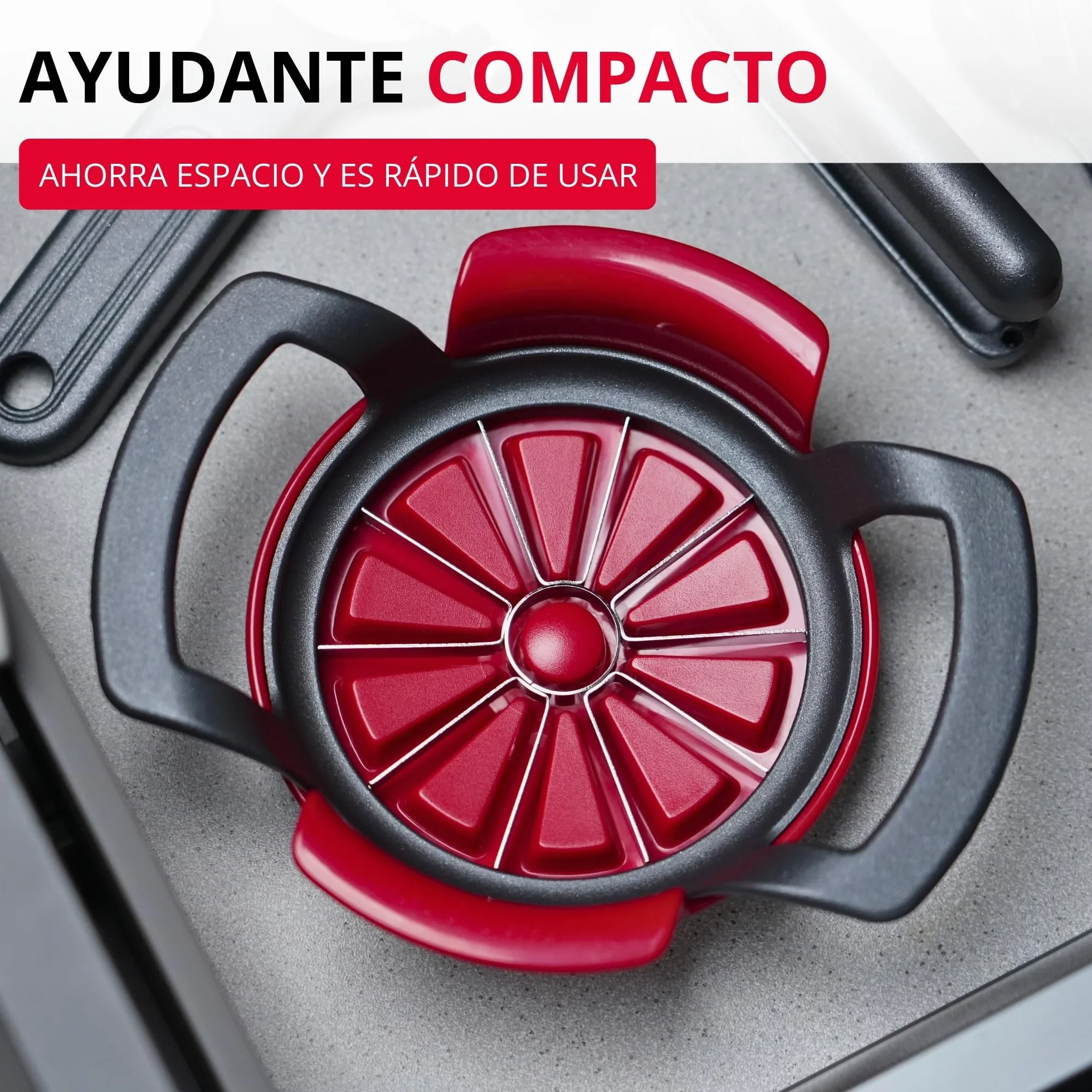 Westmark Cortador de manzanas Divisorex Spezial Black Edition, Aluminio, Antracita