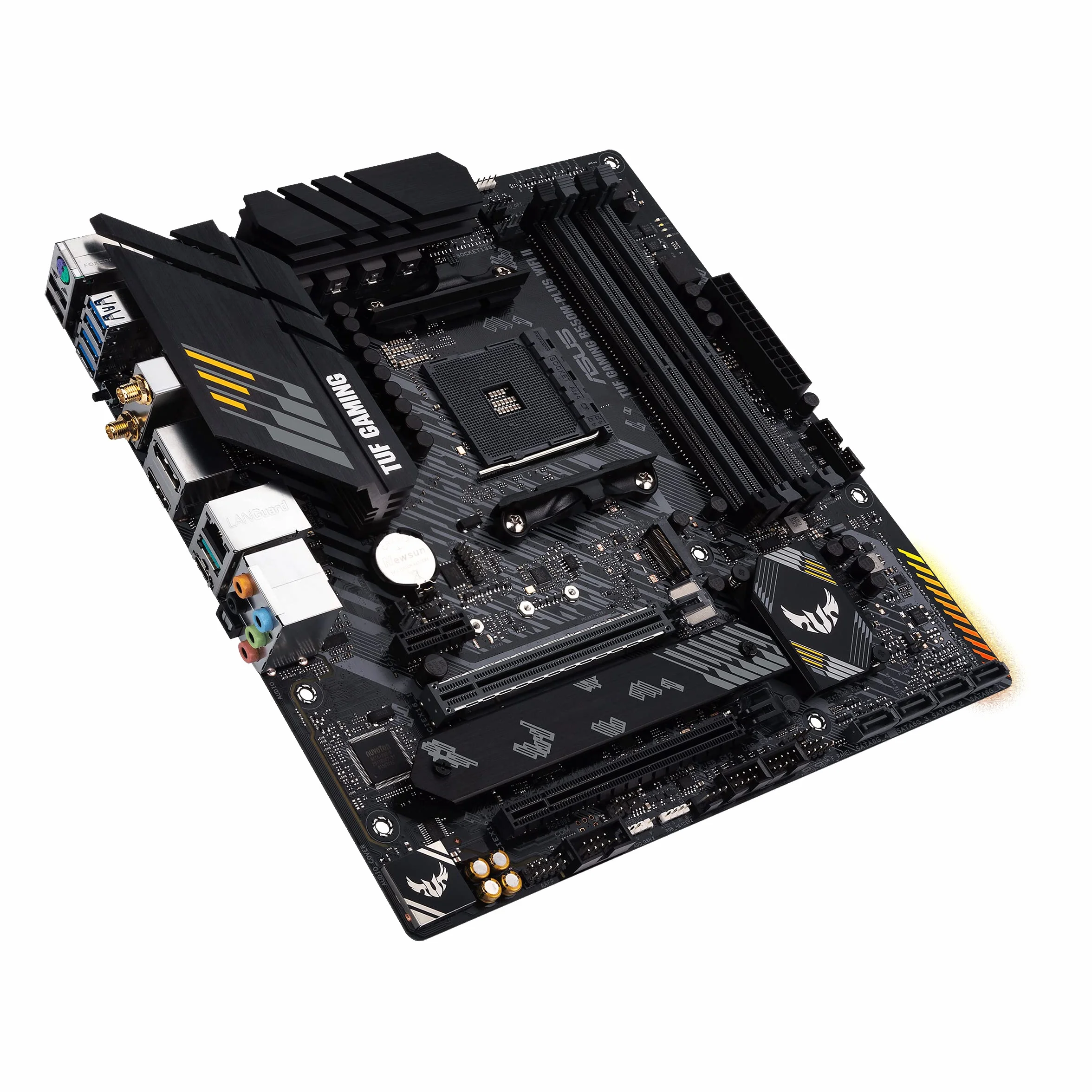 ASUS TUF Gaming B550M-PLUS WiFi II - Placa Base de Gaming Micro-ATX AMD (PCIe 4.0, 2X M.2, VRM de 10 etapas, Wi-Fi 6, 2.5 GB Ethernet, HDMI, DP, USB 3.2 Gen. 2 de Tipo A y C, Aura Sync RGB), B550 II