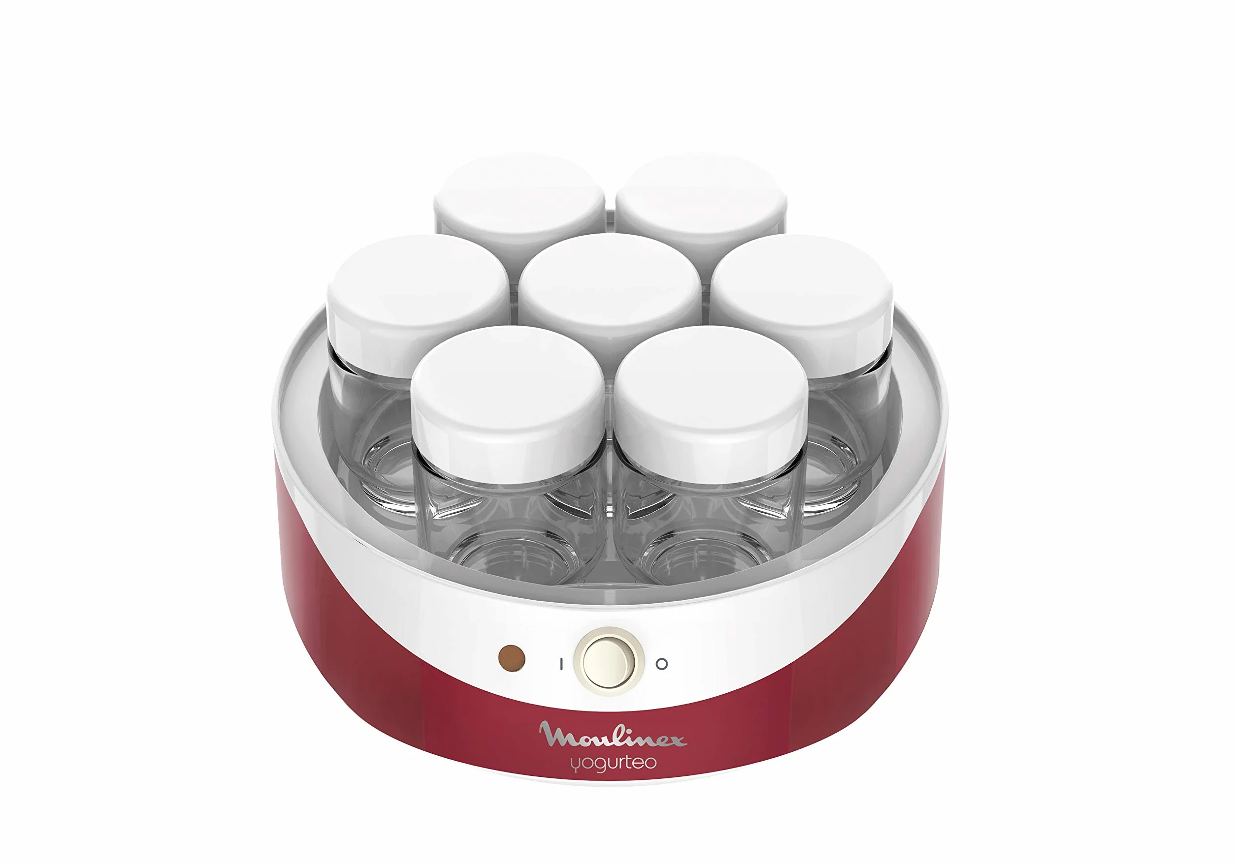 Moulinex Yogurteo YG2295, 7 vasos de 160 ml, interruptor encendido/apagado, luz de temperatura