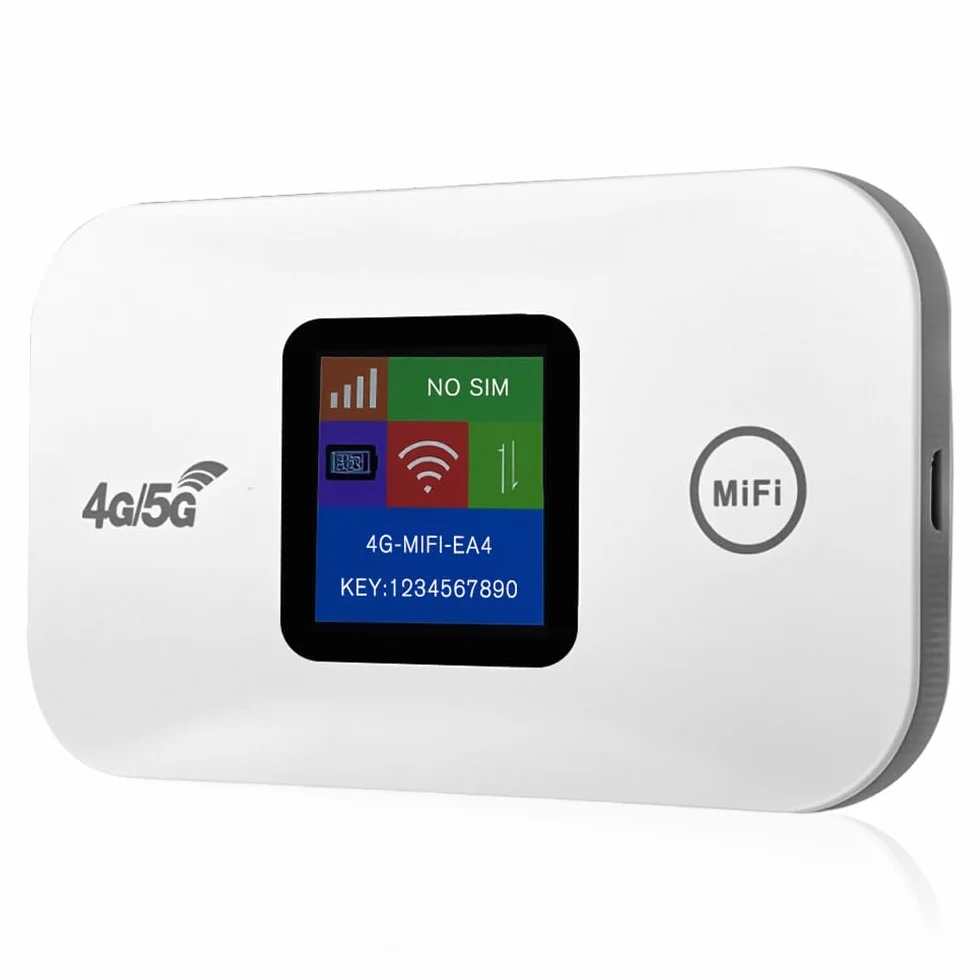 Hotspot Mobile WiFi 4G LTE, Router Hotspot Mobile 4G desbloqueado con ranura para tarjeta SIM 4G LTE Router WiFi Router Internet Mobile LTE hasta 150 Mbps Conecta hasta 10 dispositivos