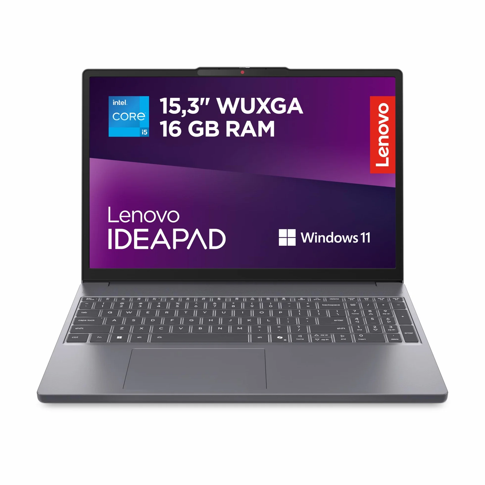 Lenovo IdeaPad Slim 3 Gen 10 – Ordenador Portátil 15.3" WUXGA (Intel Core i5-13420H, 16 GB RAM, 1TB SSD, Gráficos Intel UHD, Wi-Fi 6, Windows 11 Home) Teclado QWERTY Español - Gris Luna