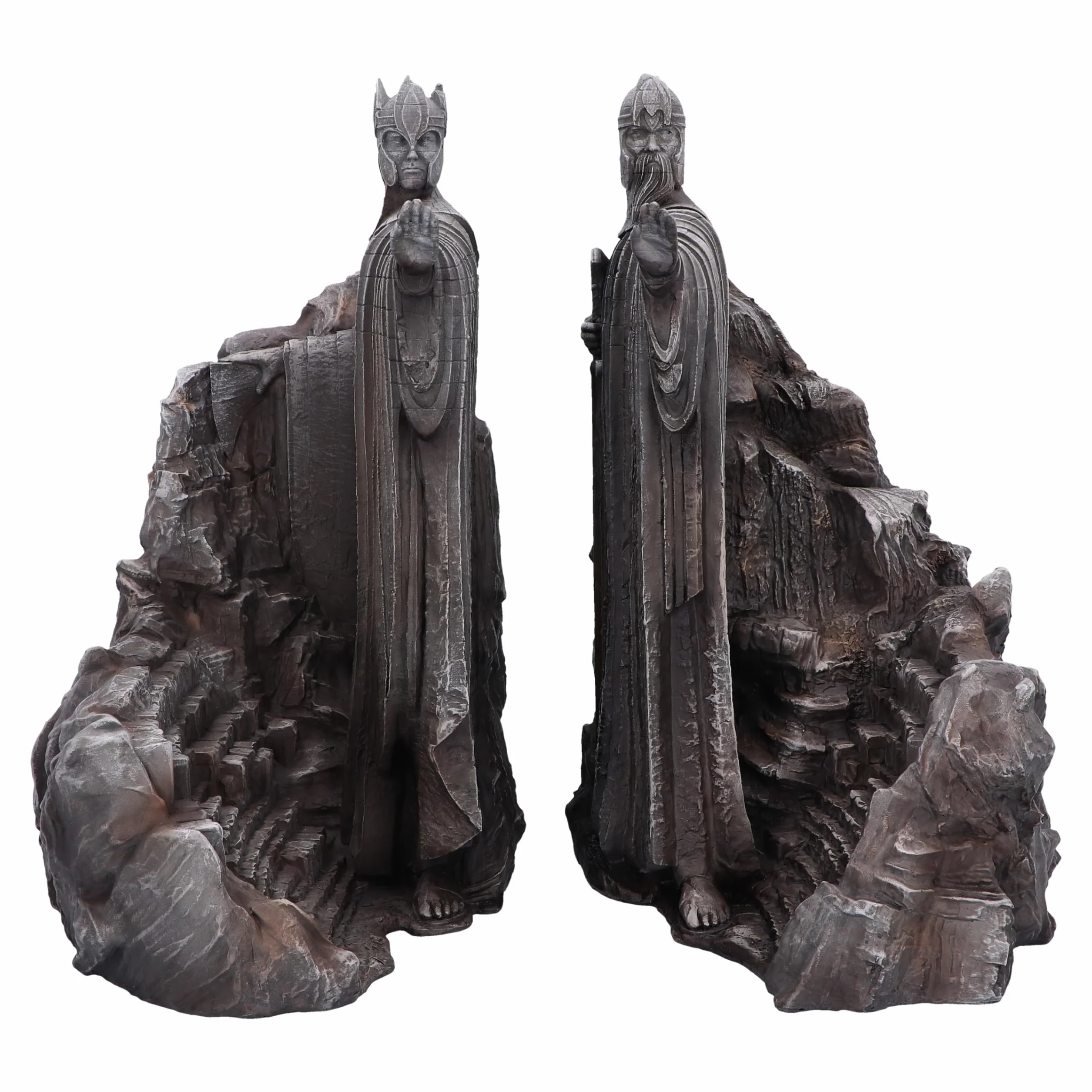 Nemesis Now Señor de los Anillos Puertas de Argonath Sujetalibros 19 cm Resina Gris Exhibición