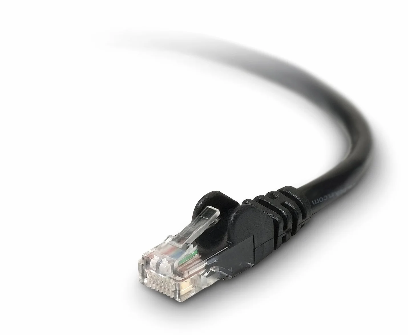 Cable de conexión sin enganches, CAT6, Color Negro