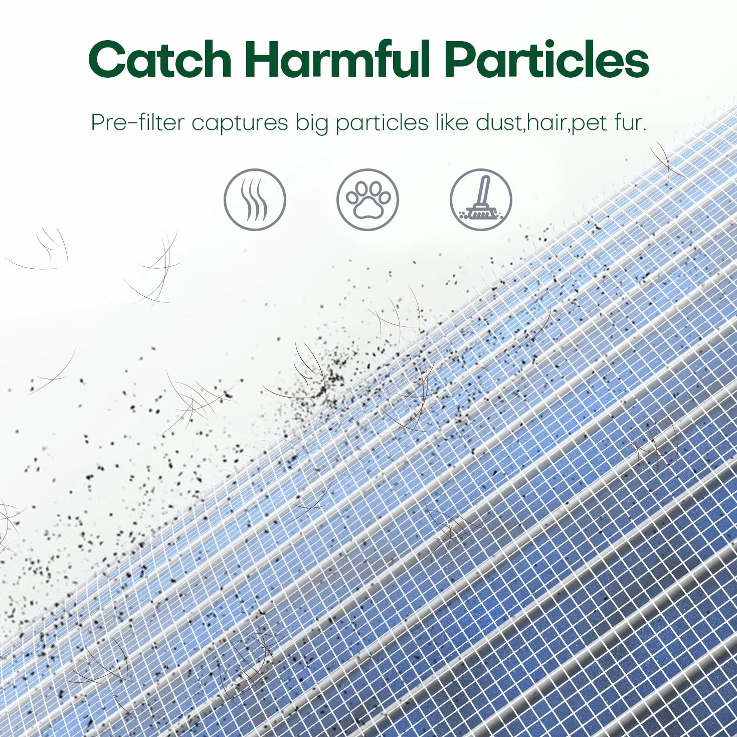 CONOPU Purificador de Aire con Filtro HEPA H13, Aromaterapia, Filtración 3 Etapas, Luz Nocturna