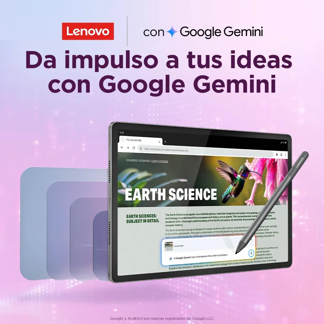 Lenovo Idea Tab Plus Tablet 12.1" 2.5K 12GB RAM 256GB MediaTek Dimensity 6400 90Hz Android 15 Luna Grey