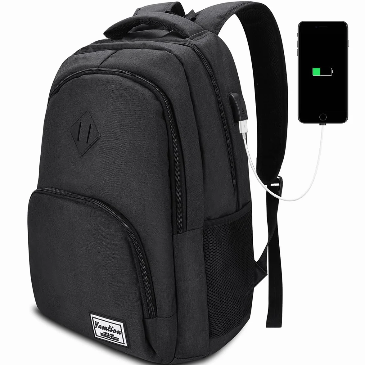 YAMTION Mochila Escolar,Mochila Ordenador Mochila Portatil para Adolescente Estudiante Universidad Instituto Oficina Trabajo Hombre Mujer