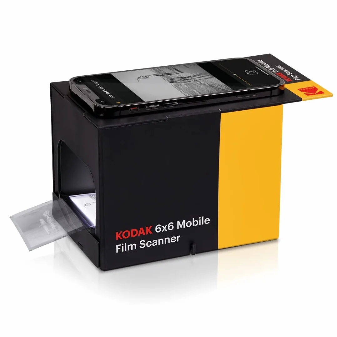 KODAK 6x6 Escáner de película móvil, convierta y Guarde Diapositivas y Negativos de 6x6 [formatos de película 120 y 220] en su teléfono Inteligente