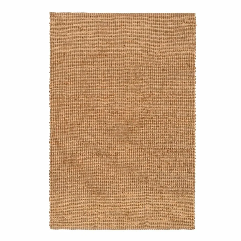 LOLAhome - Alfombra Grande de salón en Yute 100% Natural Trenzado de 200x140 cm. Diseño Artesanal Muy versátil. Viste Tus Suelos aportando máximo Bienestar, Calidez y Confort Atemporal.