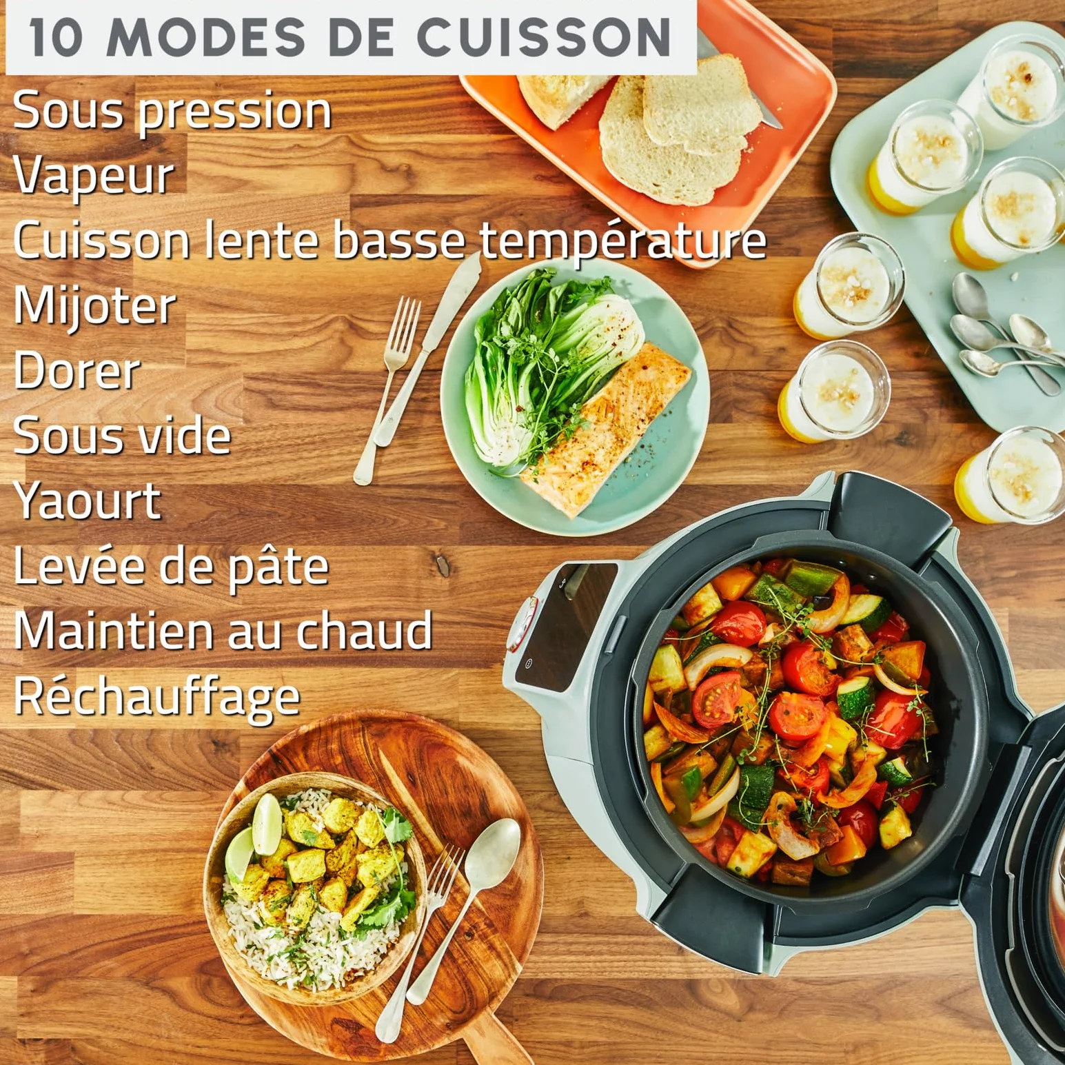 Moulinex Cookeo Wifi 10 en 1 Multicooker inteligente 6 L CE96G310