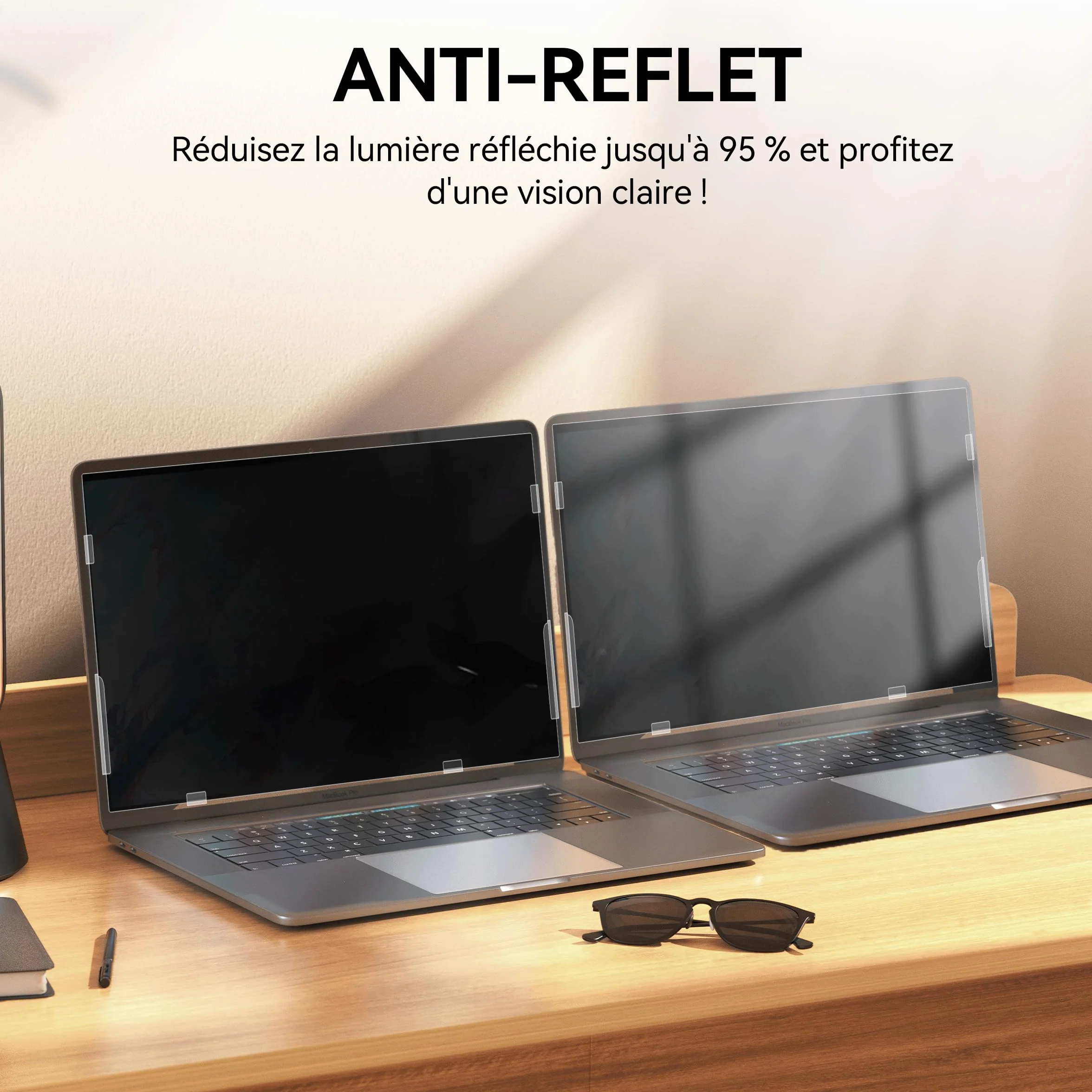 Filtro de privacidad de 14 pulgadas, 16:10, protector de pantalla de privacidad para ordenador portátil HP/Dell/Acer/Lenovo/Thinkpad, extraíble antiespía y luz azul