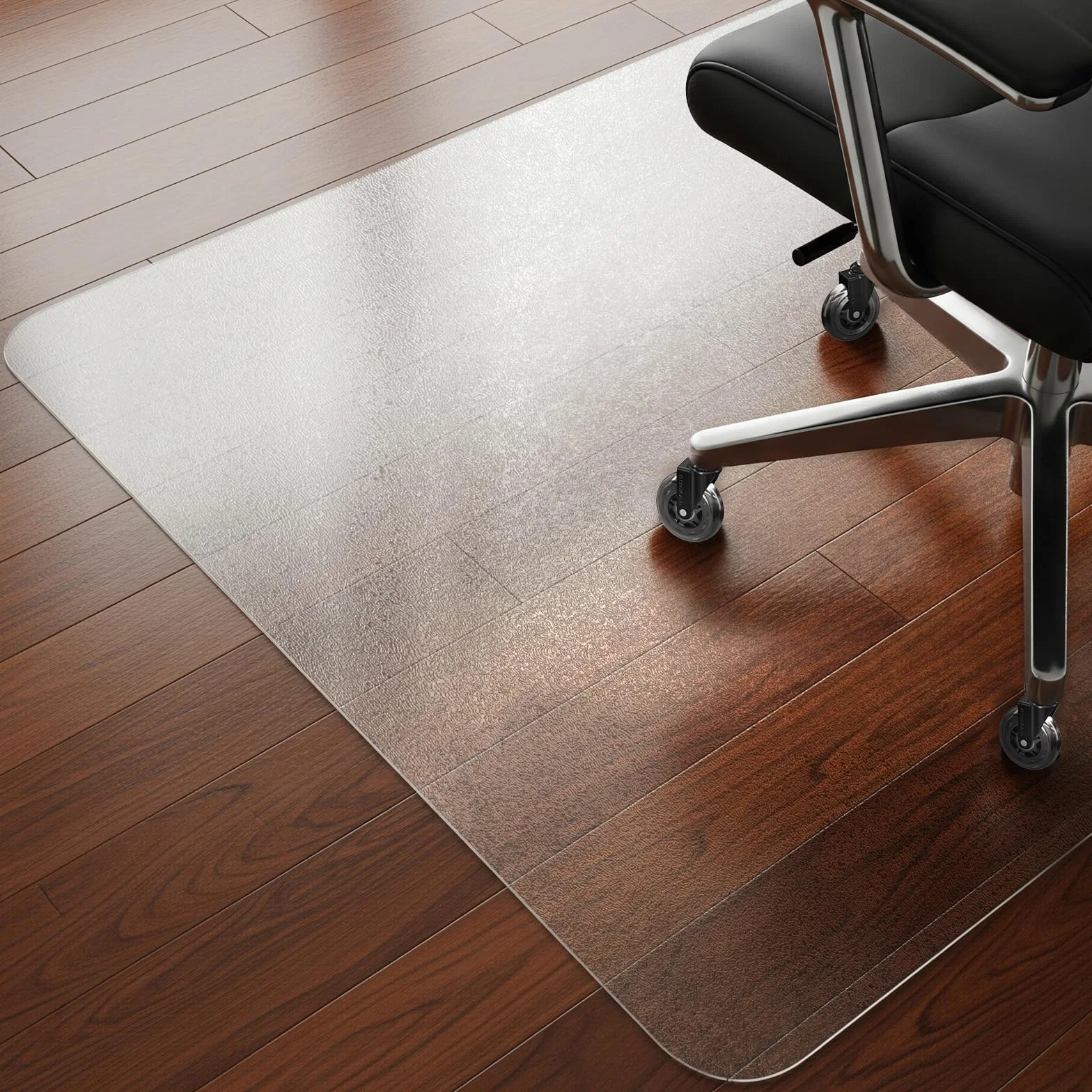 COSYLAND Protector de Suelo para Silla con Ruedas 90 x 120 cm, Esterilla Transparente PVC