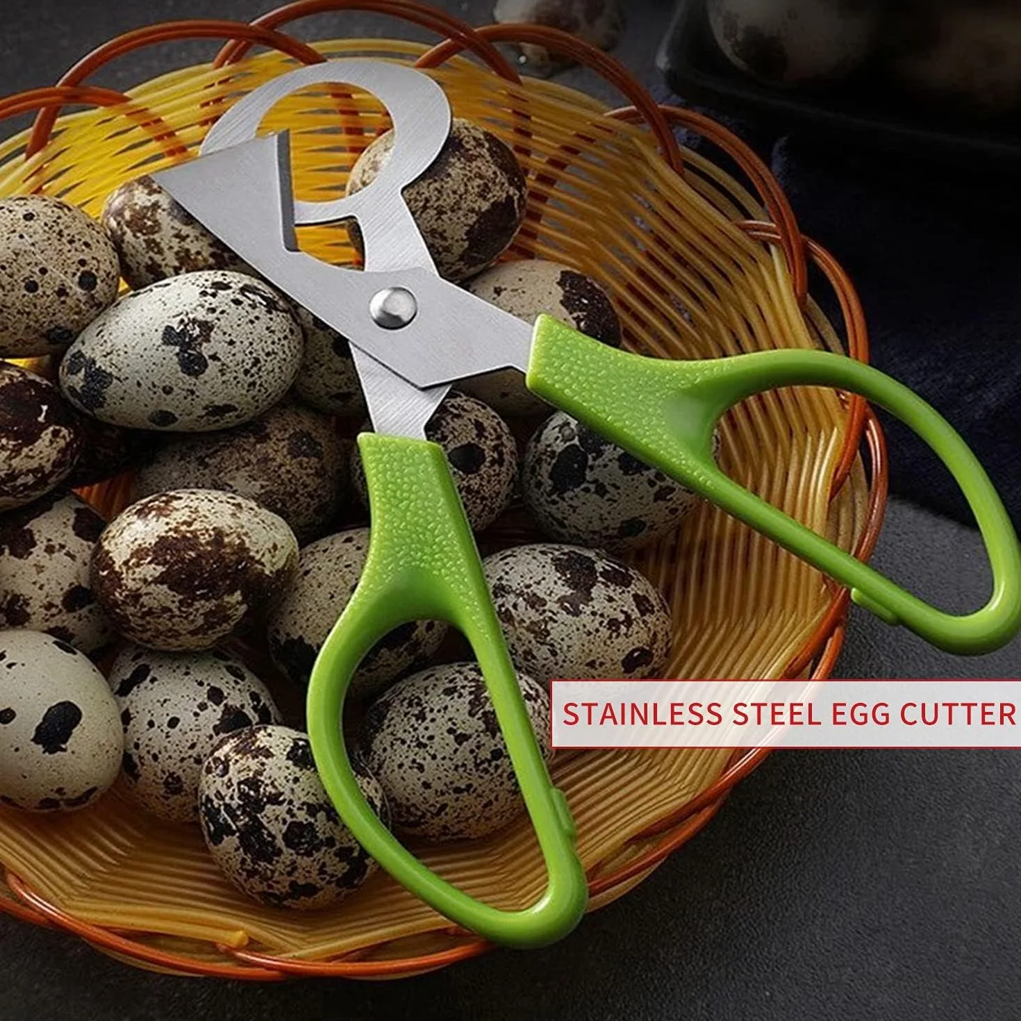 Tijeras de huevo de codorniz cortador de acero inoxidable herramienta de cocina abridor de cáscara