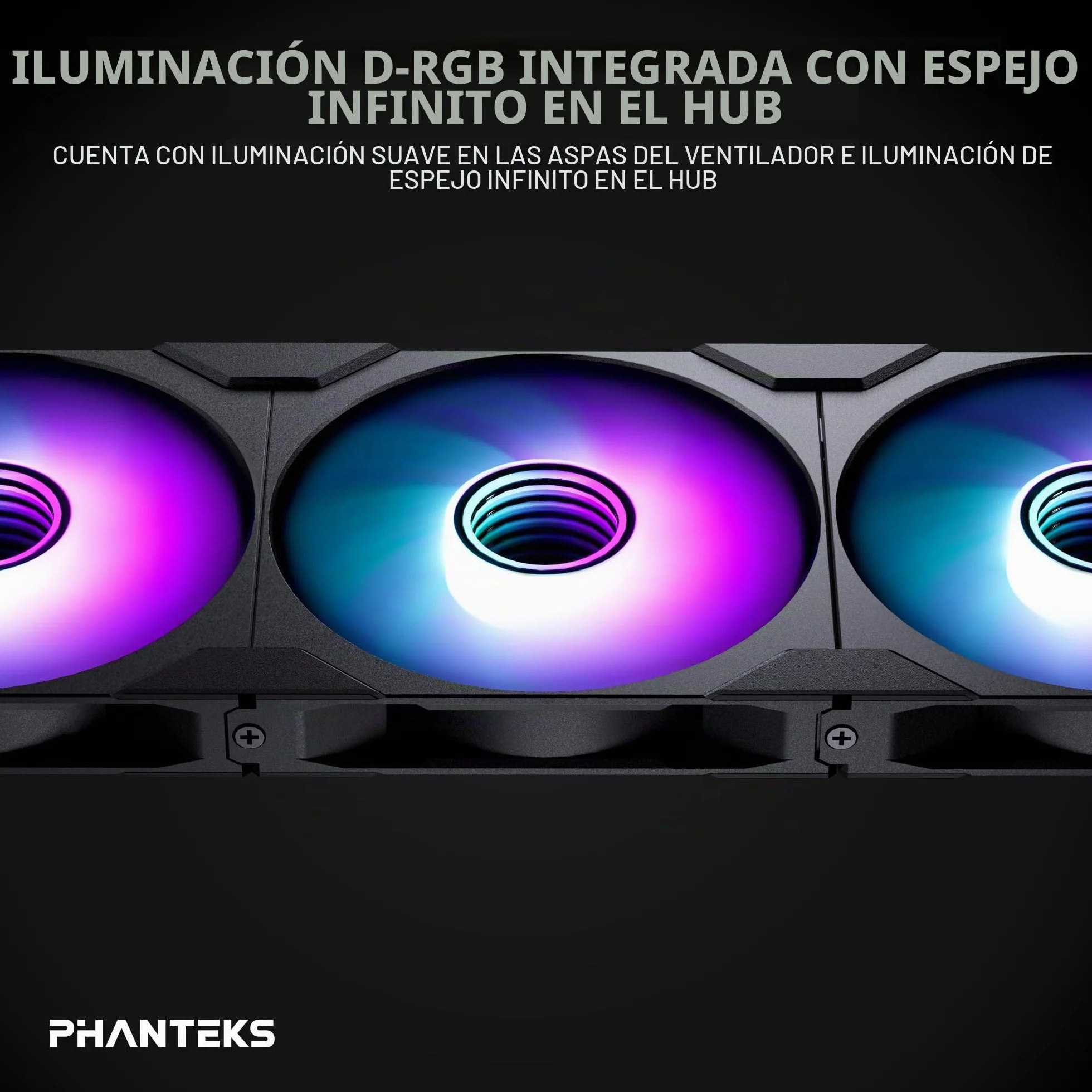 PHANTEKS M25 Gen2 PWM D-RGB L?fter 3er-Pack - Reverse Blade, 140mm, schwarz