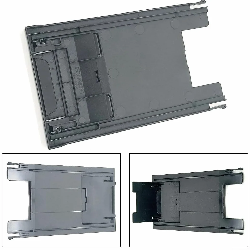 Bandeja de salida de papel compatible con impresoras DCP J100 J200 J205 J102 J105 Series ABS negro Capacidad LTR extendida con deflector antideslizante ajustable para fotos de documentos suaves