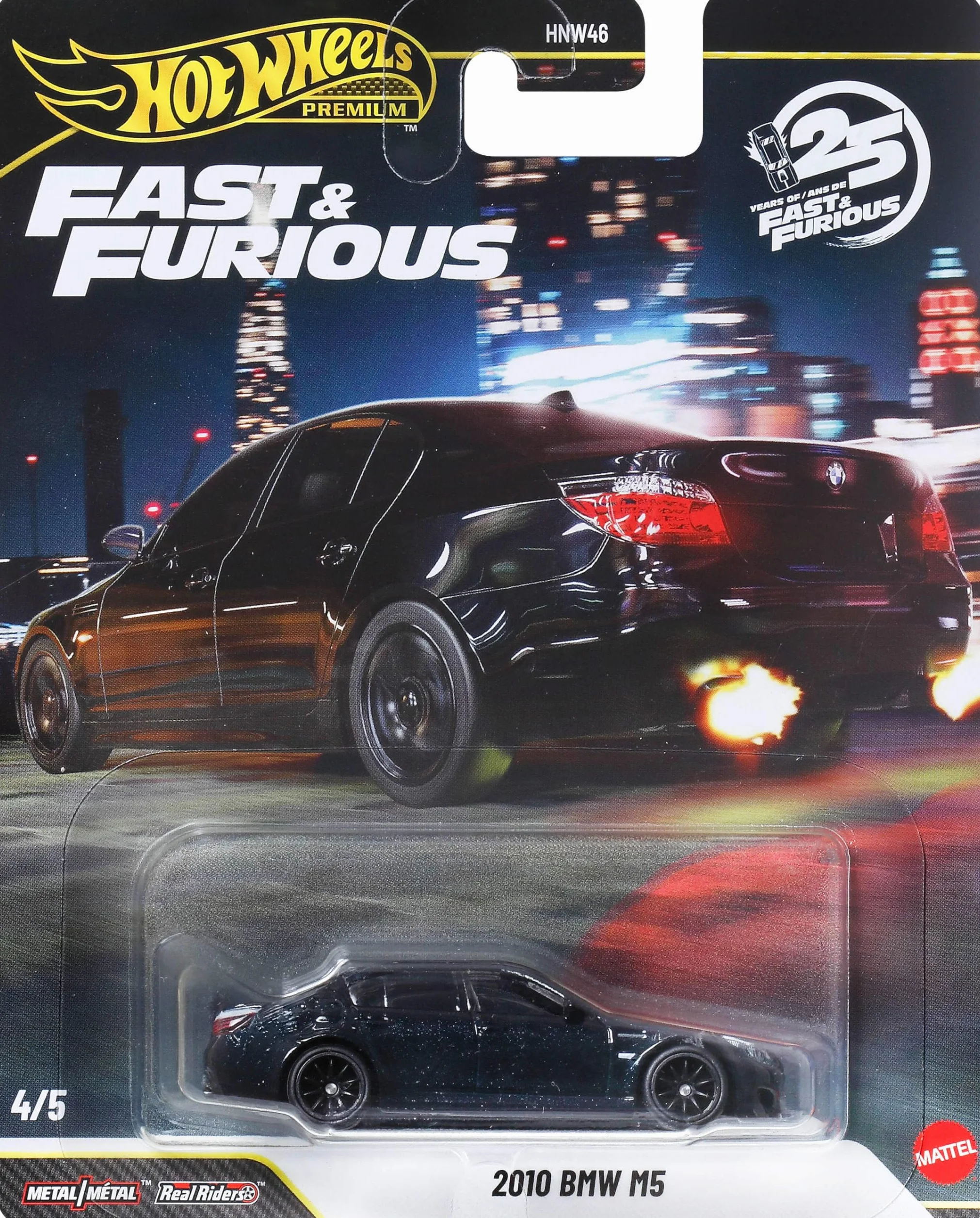 Hot Wheels Fast & Furious 2010 BMW M5 Coche a Escala 1:64 JHW62