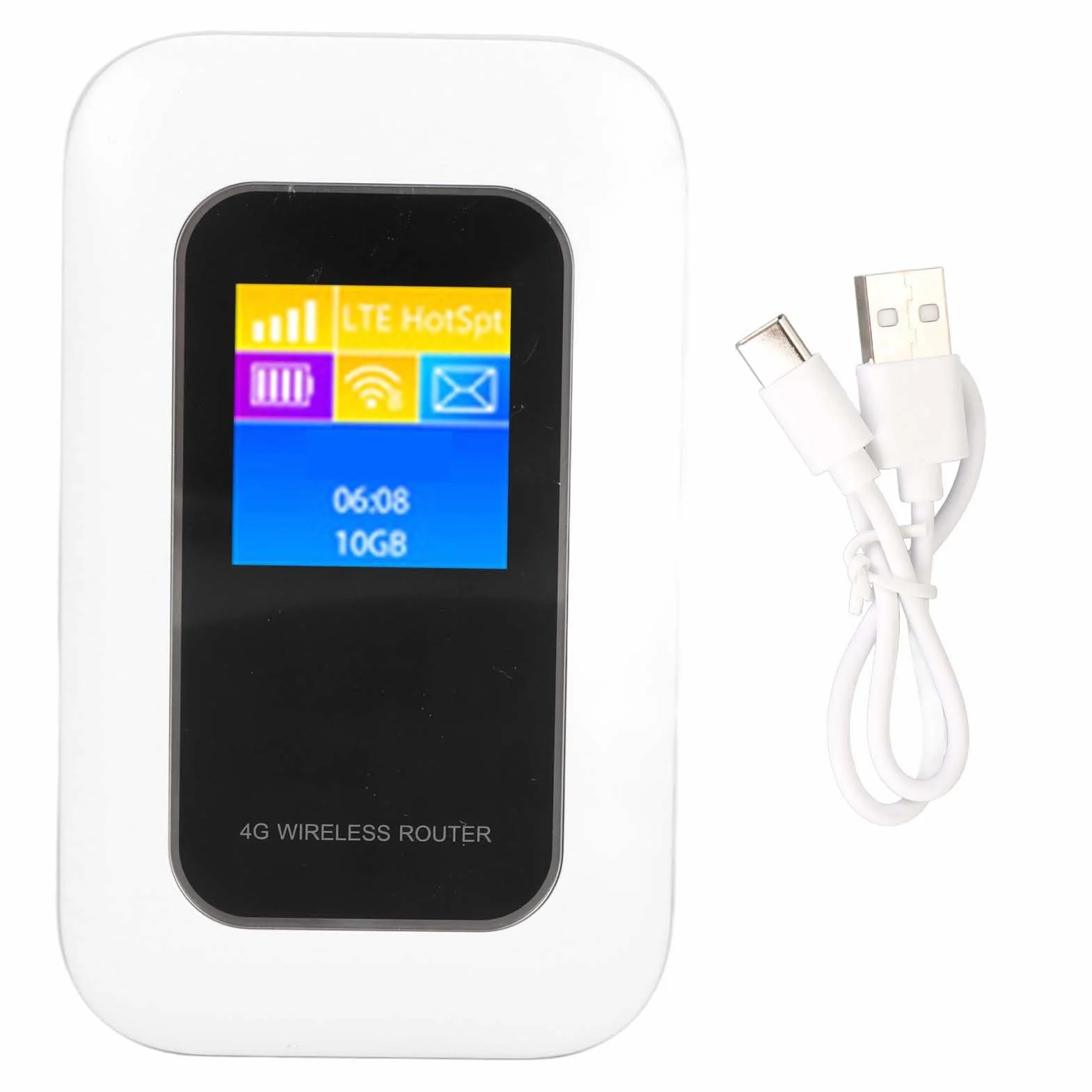 KIMISS Portable 4G LTE Mobile WiFi Hotspot Router | Dispositivo WiFi de Viaje Desbloqueado con Ranura de Tarjeta SIM | Fit UK y EU Networks | Admite hasta 10 Usuarios