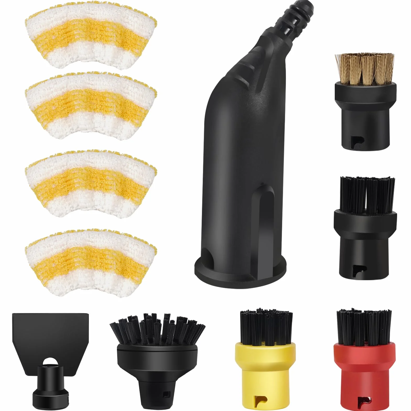 11 Piezas de Cabezales de Cepillo Para Aspiradoras a Vapor Compatibles Con Aspiradoras a Vapor Karcher SC1 SC2 SC3 SC4 SC5 SC7 CTK10