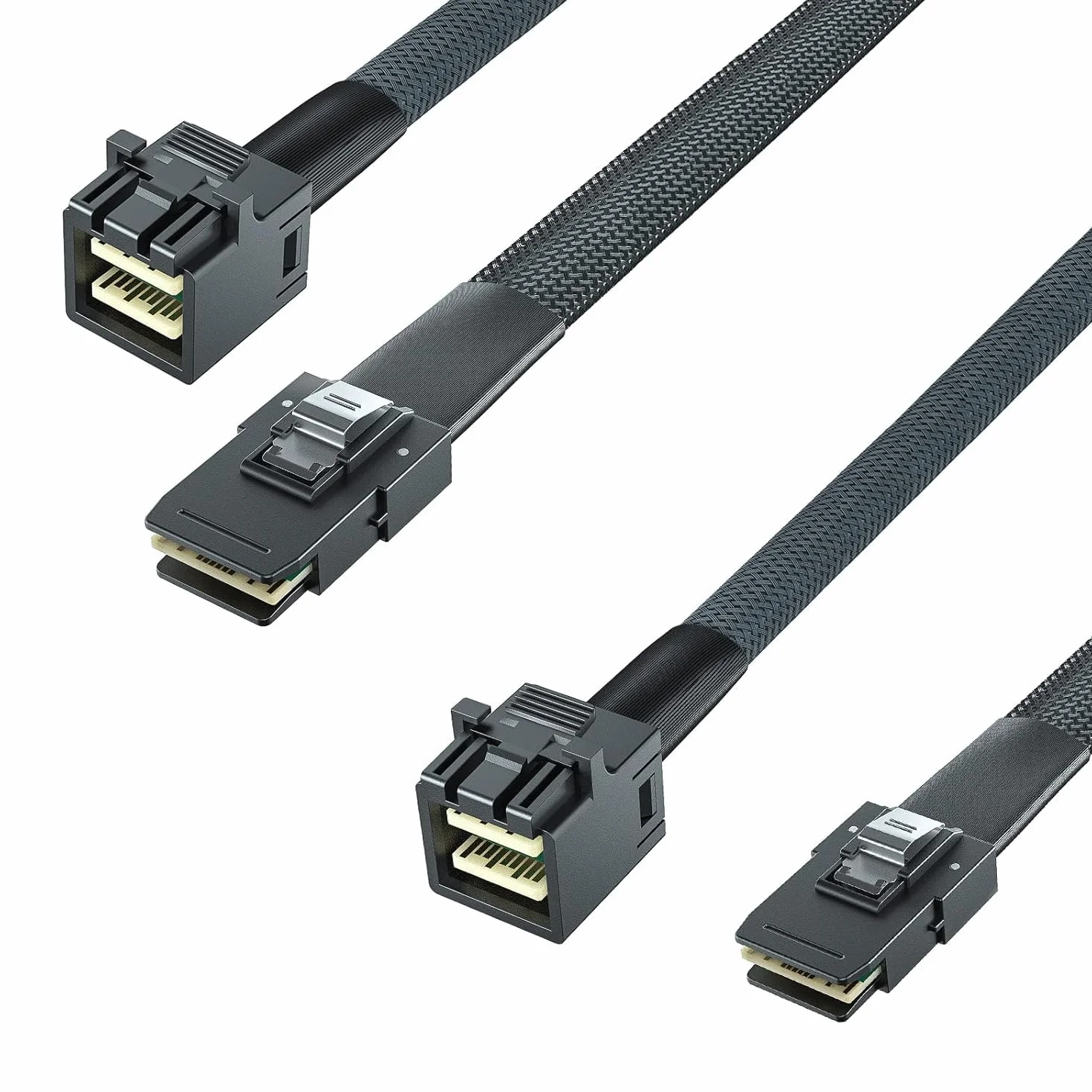 H!Fiber.com Cable mini SAS HD interno SFF-8643 a SFF-8087, 100 ohmios, 1 m (3,3 pies), 2pack