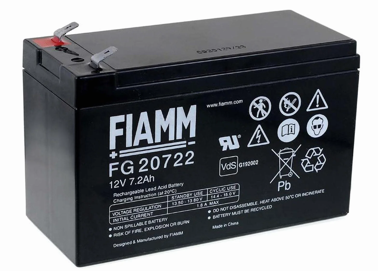 Fiamm Batería de repuesto para SAI APC Back-UPS ES700, 12 V, Lead-Acid