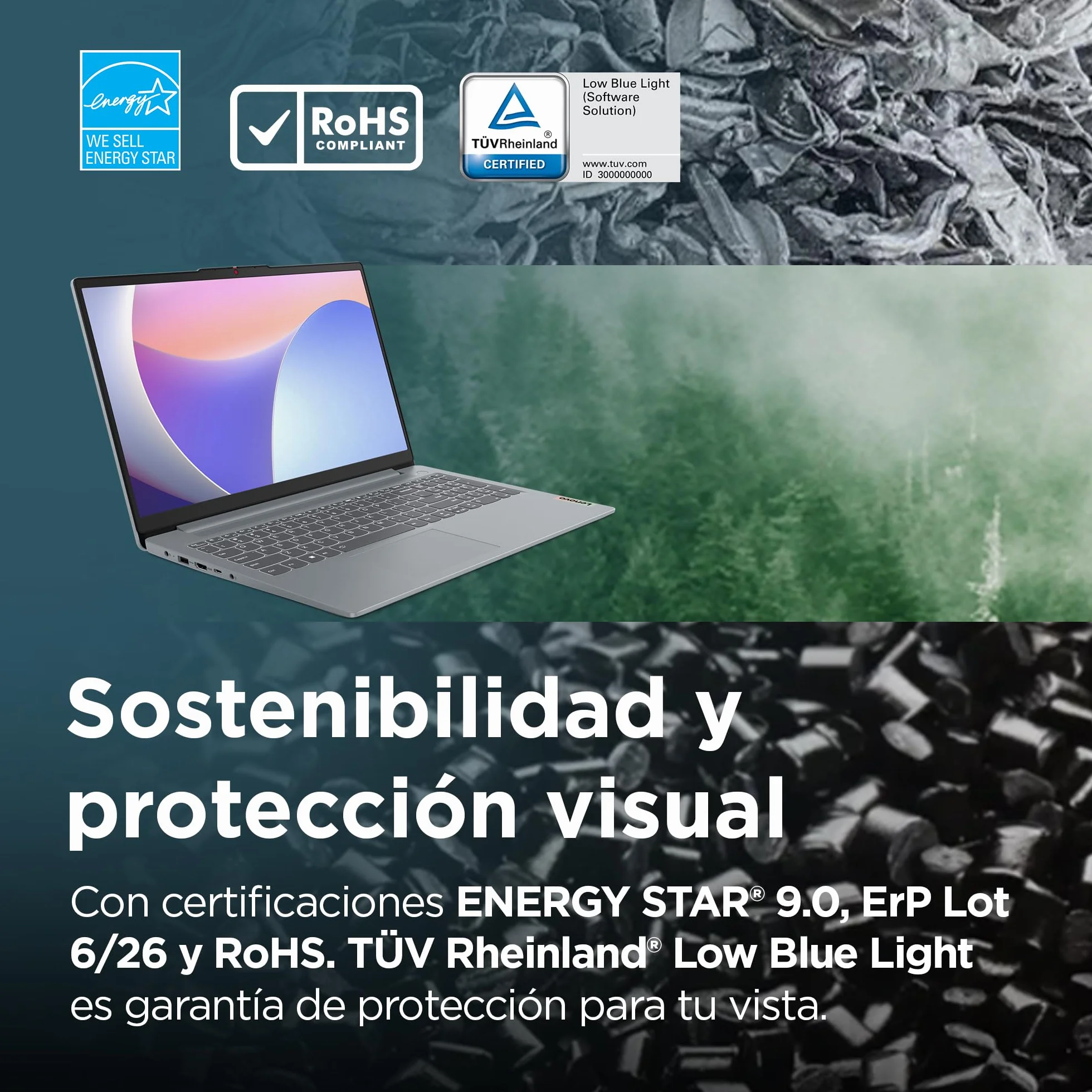 Lenovo IdeaPad Slim 3 Gen 8 - Ordenador Portátil 15.6" FHD (AMD Ryzen 5 40, Radeon 610M Graphics, 16 GB RAM, 512 GB SSD, USB-C, Wi-Fi 6, Windows 11 Home) Teclado QWERTY Español, Gris Ártico