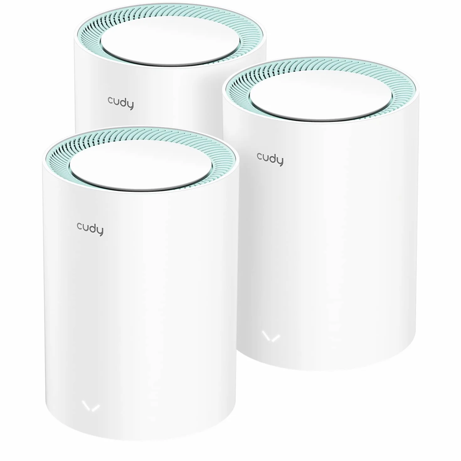 Cudy AC1200 Gigabit Sistema WiFi de Malla Completa, Banda Dual, Extensor WiFi, Puertos Gigabit, Antenas de Alta Ganancia, VPN, Cloudflare, Conecta hasta 100 Dispositivos, M1300 3 Paquete