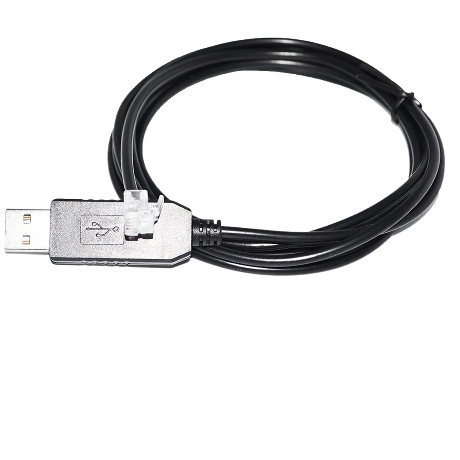 Cable DE DEPURACIÓN DE COMUNICACIÓN Serie USB A RJ10 RS232 DE 4 Polos for Interfaz DE DIAGNÓSTICO DE Elevador A PC(1.8M,USB - RJ10)