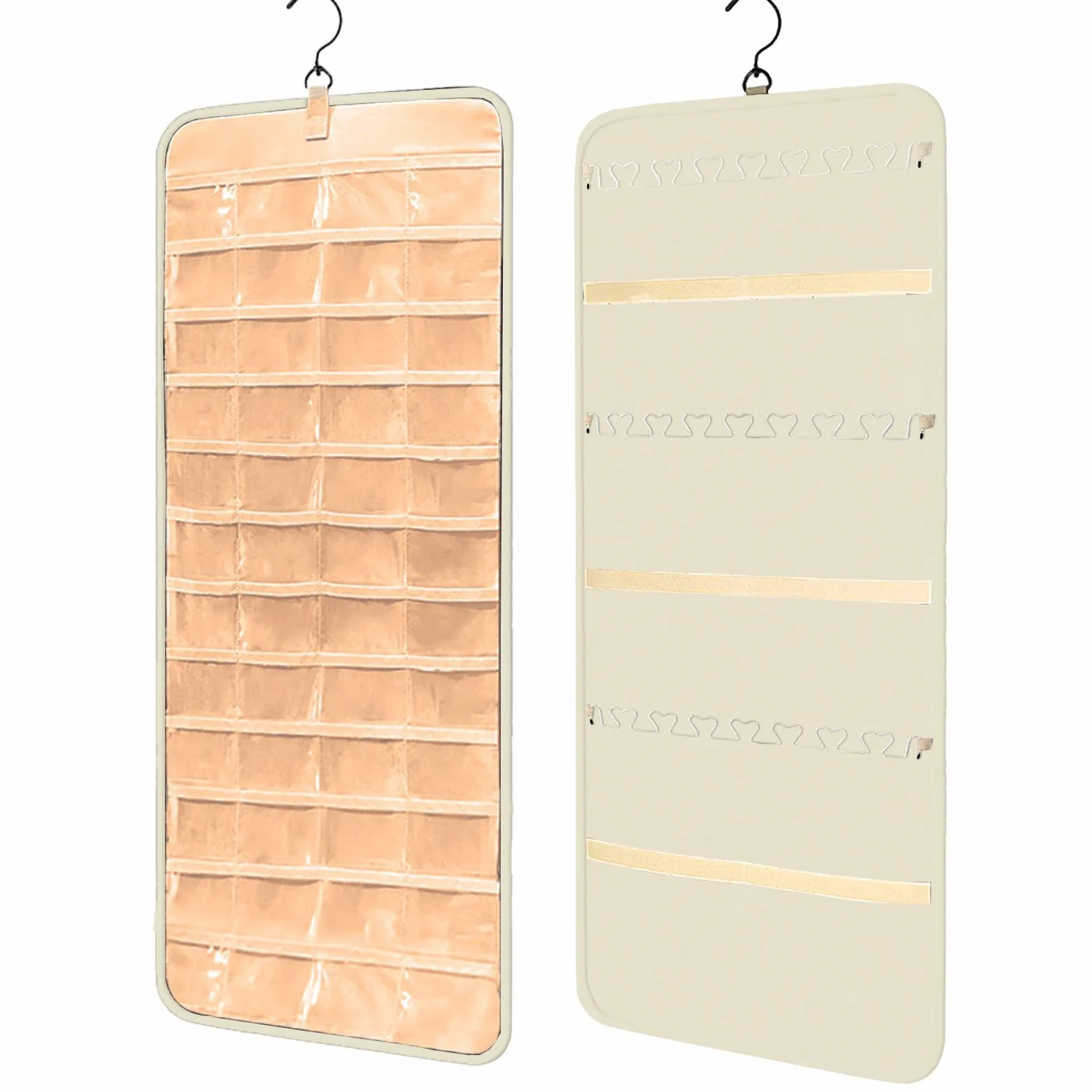 Organizador de joyas para armario, expositor para guardar joyas, colgador para pendientes, colgador de pared para collares de mujer, organizador colgante para joyas, soporte para collar de armario