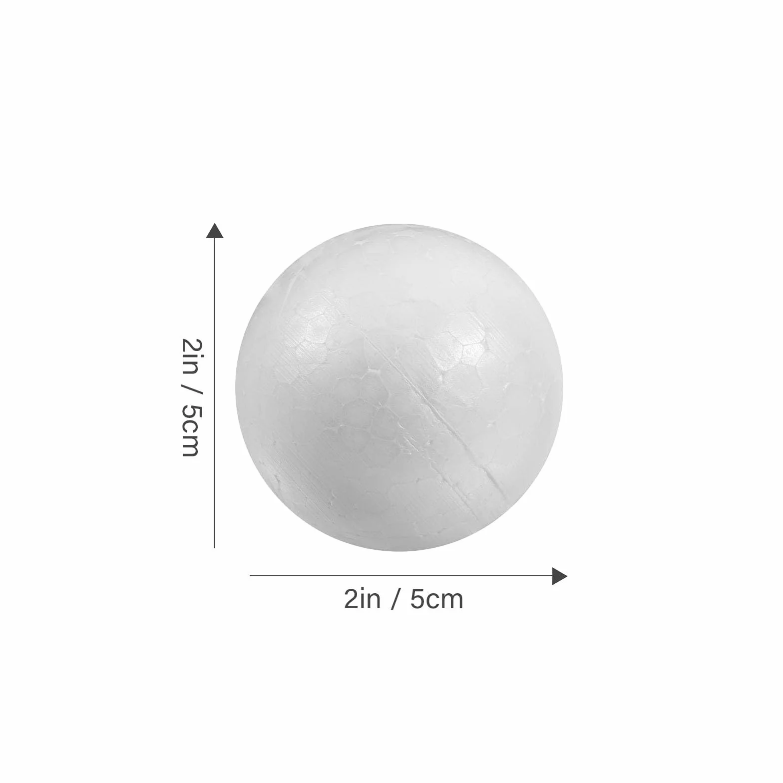 Bolas de Poliestireno 5 cm 50 Piezas para Manualidades DIY Navidad Bodas