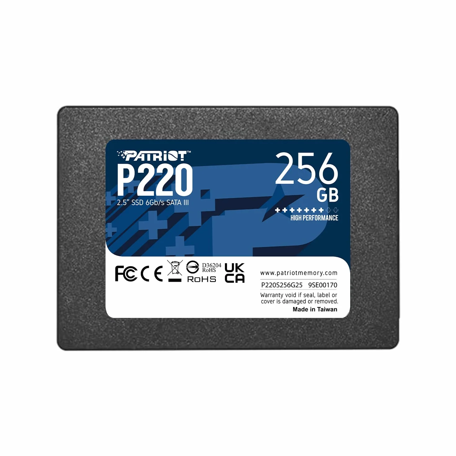Patriot P220 SSD 256GB SATA III Disco Sólido Interno 2.5"