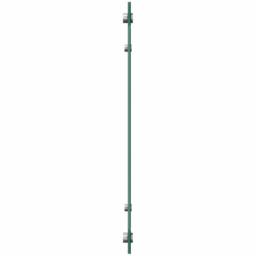 vidaXL Protector Salpicaduras Cocina Vidrio Templado Negro 100x60cm