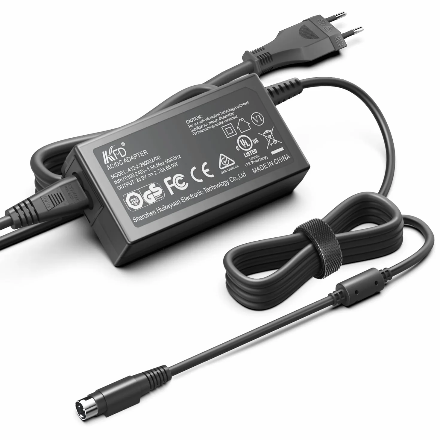 KFD Cargador 24V 4 Pin Fuente de Alimentación Adaptador para Canon MG1-4558 5039 4892 PA-14U PA-14E imageFORMULA 300P DR-2020U DR-1210C DR-M260 DR-M160 DR-M140 ScanFront 330 400 CanoScan 9950F Scanner