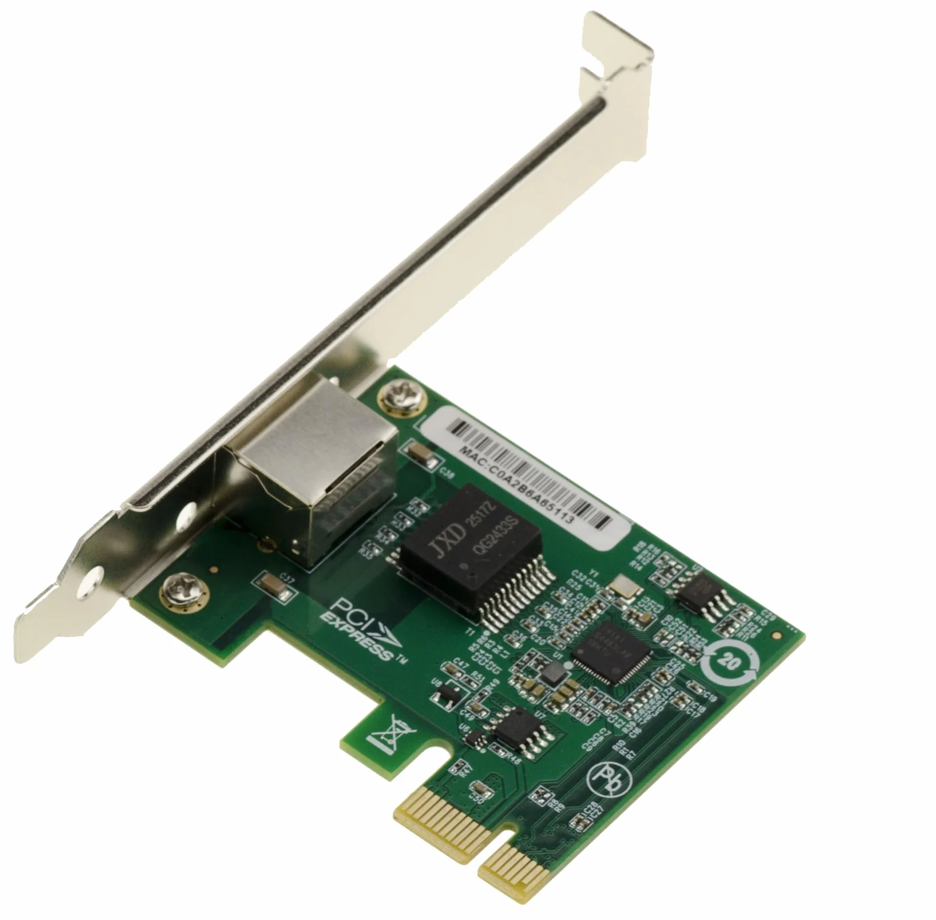 KALEA-INFORMATIQUE Tarjeta PCIe controladora de Red 2.5G LAN Gigabit Ethernet RJ45 con chipset Intel I226 SRKTU Compatible con 10 100 1000 2500 1 G 2.5 G con Formato Compacto