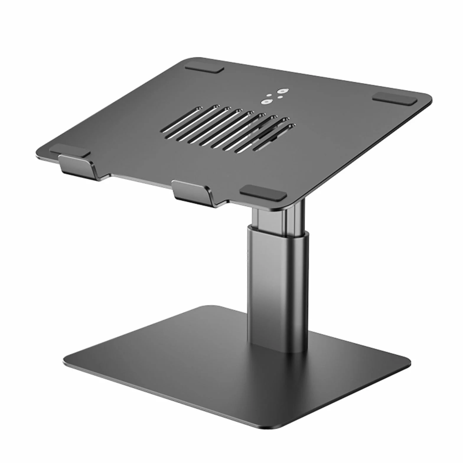 Soporte Portátil Ergonómico Base Portátil Ventilado Elevador para Profesionales, Estudiantes, Escritorio, Negro