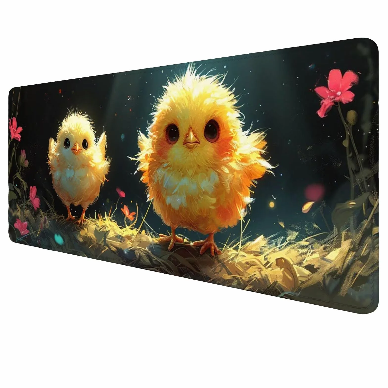 Alfombrilla Ratón Pato Alfombrilla Ratón Gaming XXL 1200x600x3mm Multifuncional Accesorios Escritorio,Antideslizante Mousepad Flor Tapete Escritorio Infantil,para Alfombrilla Pc Teclado Ratón J732