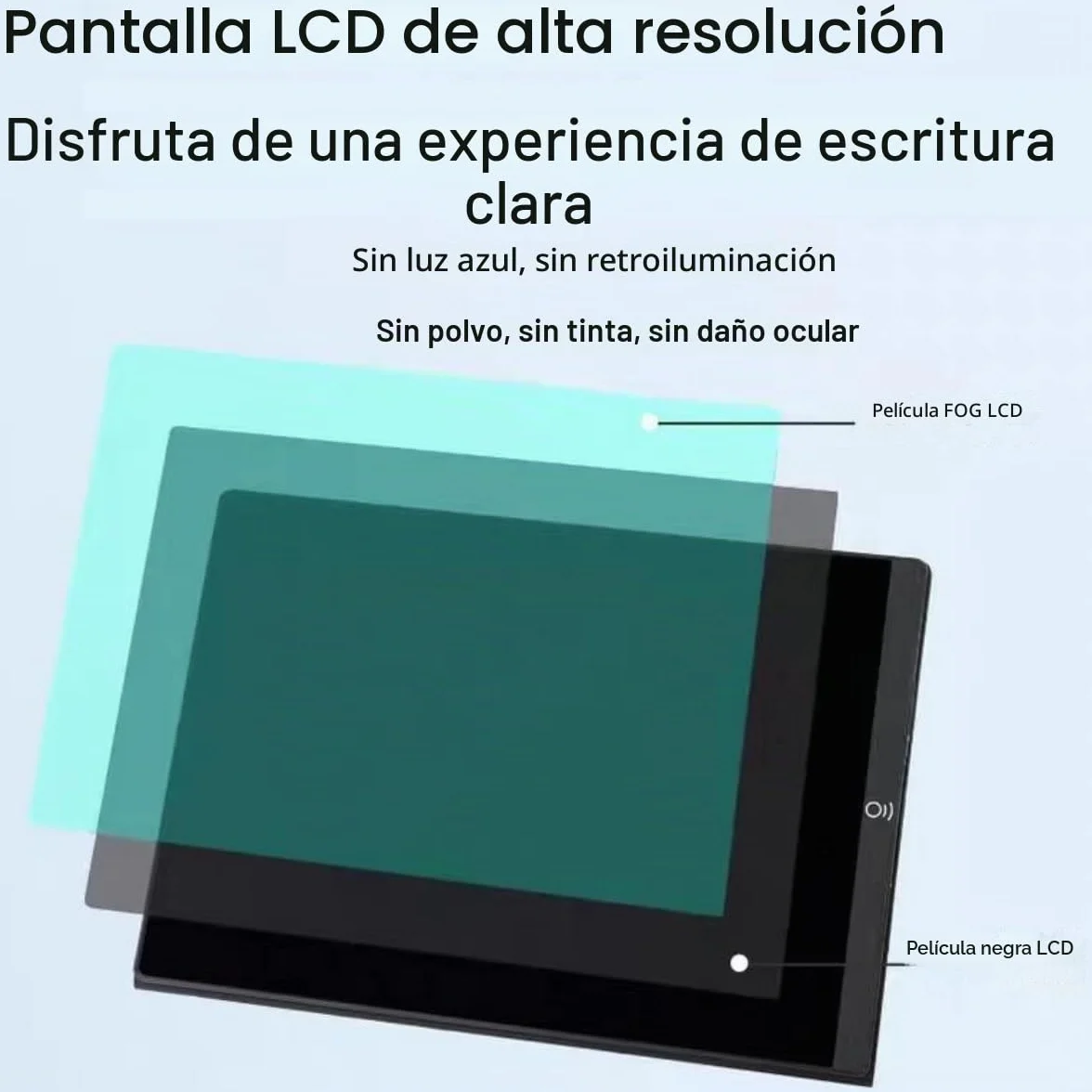 EMEBAY Tableta de escritura LCD 11,5" bloc de notas digital 3,2 mm para niños adultos