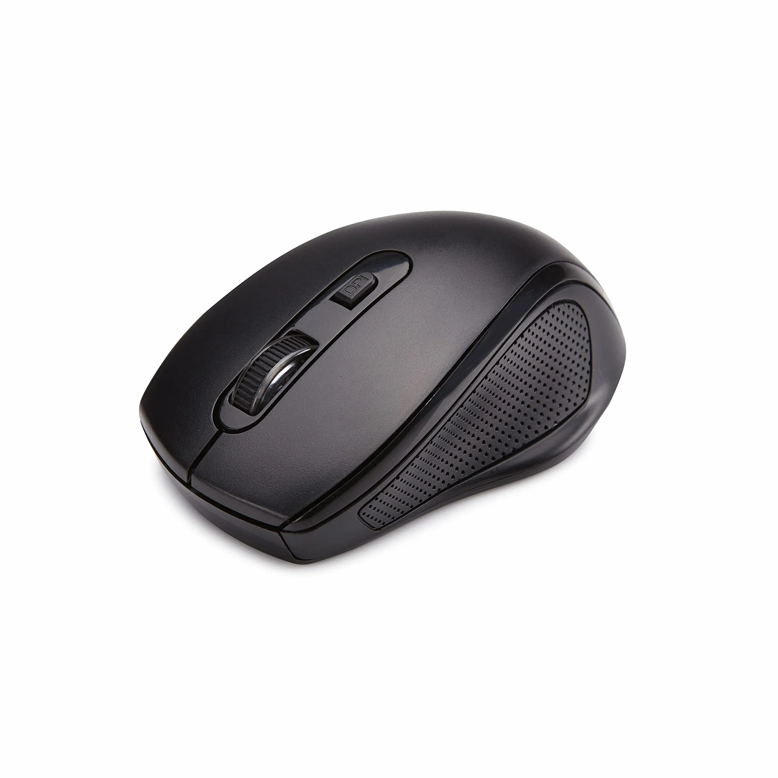 Amazon Basics Conjunto de Teclado y ratón inalámbricos ergonómicos (Teclado español), Negro
