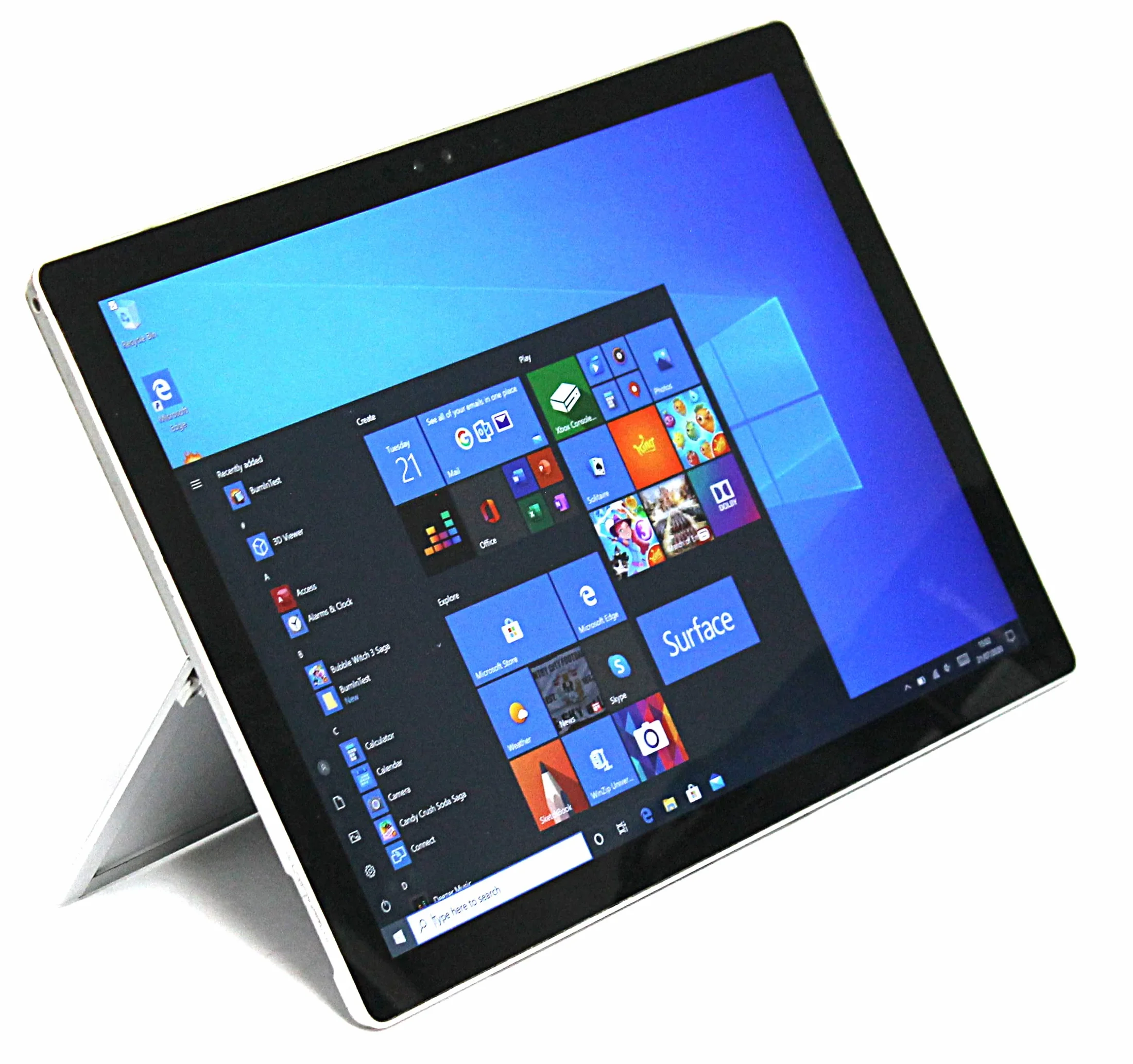 2015 Microsoft Surface Pro 4 con Intel Core i5-6300U (12.3-pulgadas, 4GB RAM, 128GB SSD) Platino (Reacondicionado)