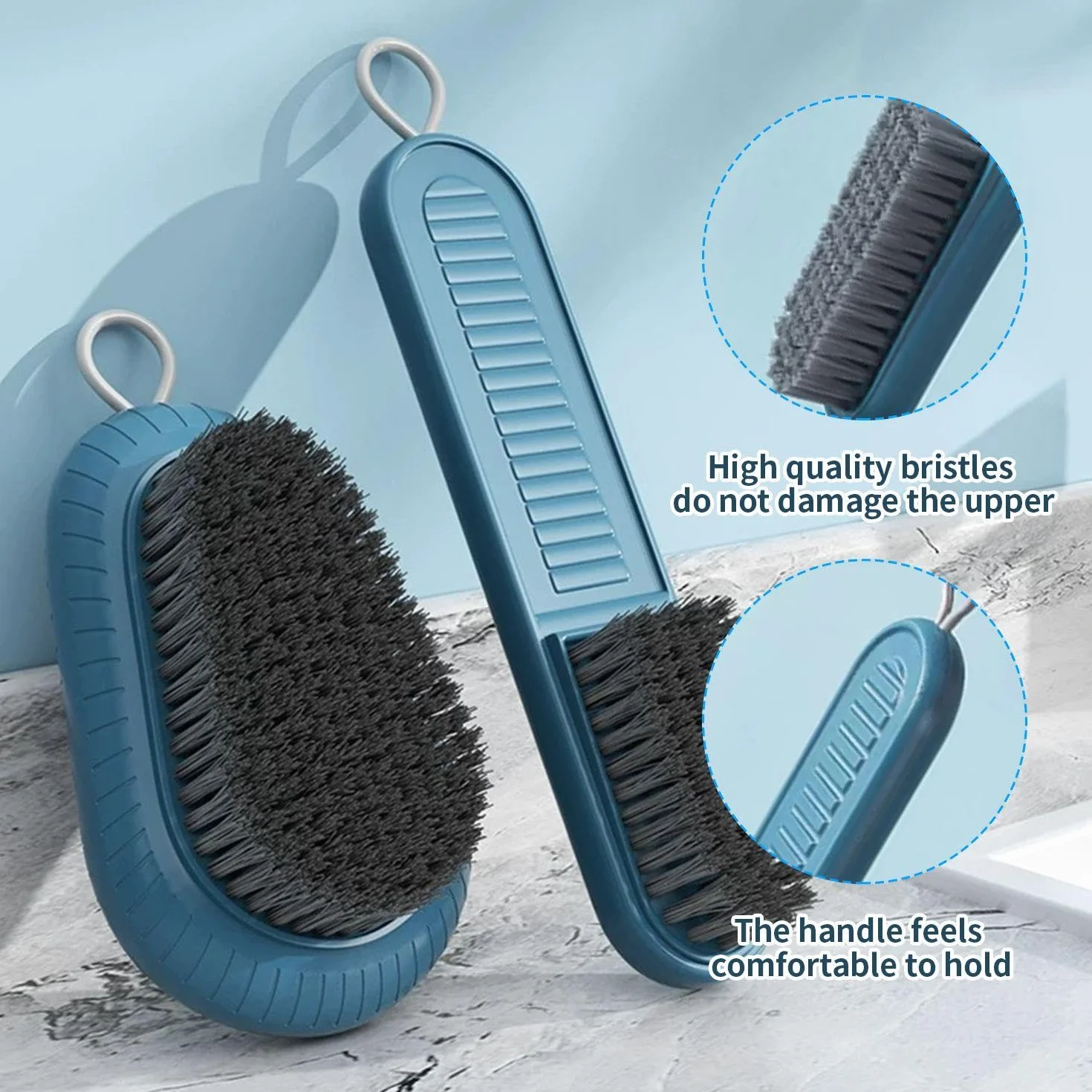 Paquete De 2 Cepillos De Limpieza Manual Multiusos para Hogar y Zapatos