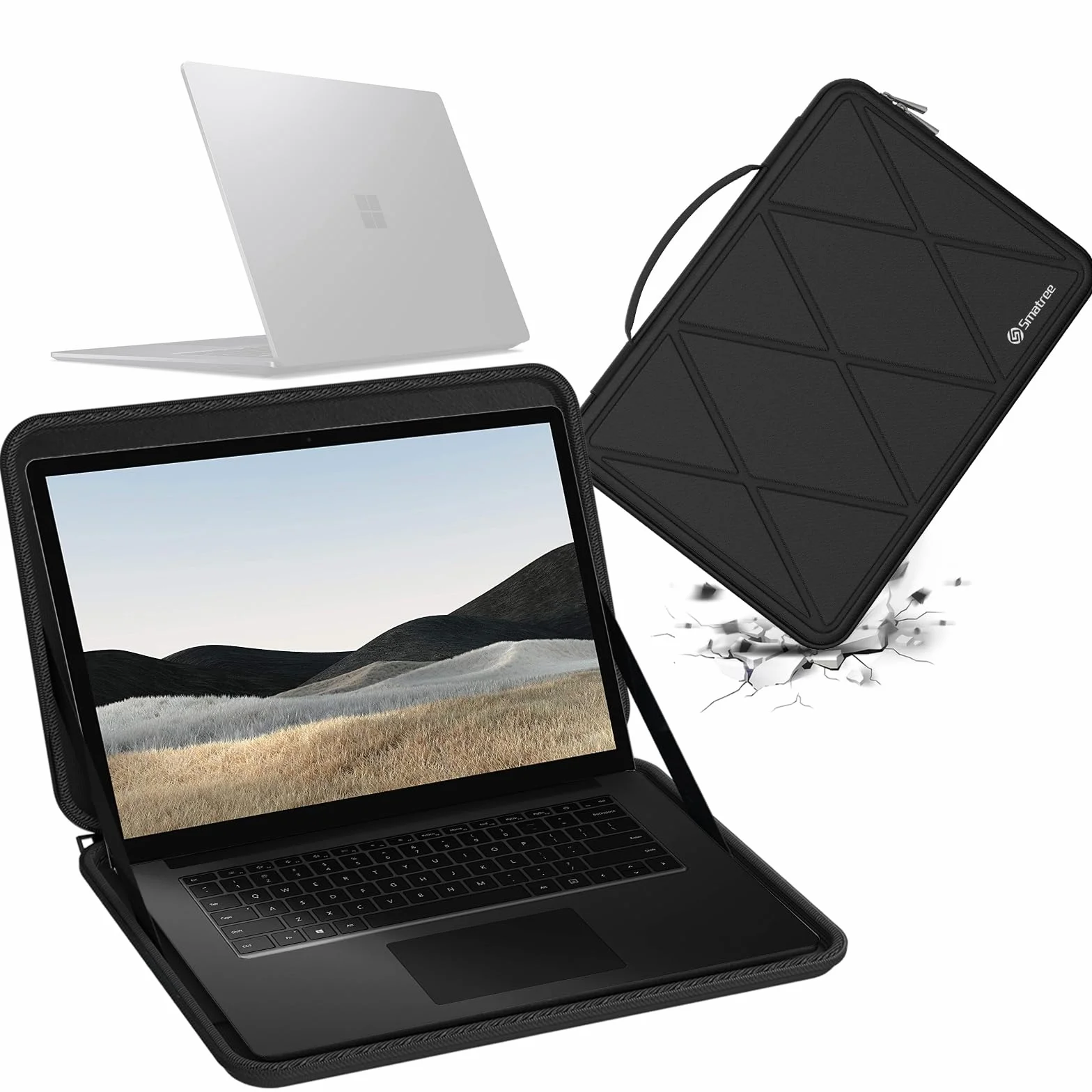 Smatree Funda Protectora rígida de EVA Compatible con Microsoft Surface Laptop Studio/Studio 2 de 14.4 Pulgadas, Bolsa antigolpes (X8257)